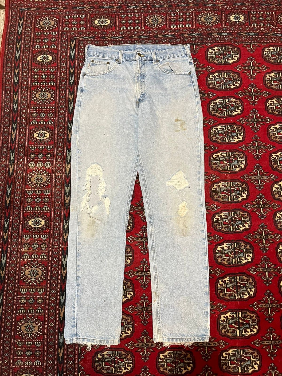 Pre-owned Carhartt X Carhartt Wip Vintage Carhartt Denim Jeans In Blue