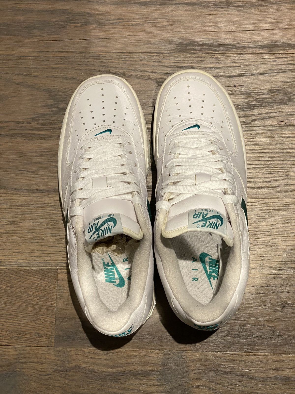 Nike × Vintage 1997 Air Force 1 Sc White | Deep Emerald Size US 7.5 / EU 40-41 - 2 Thumbnail