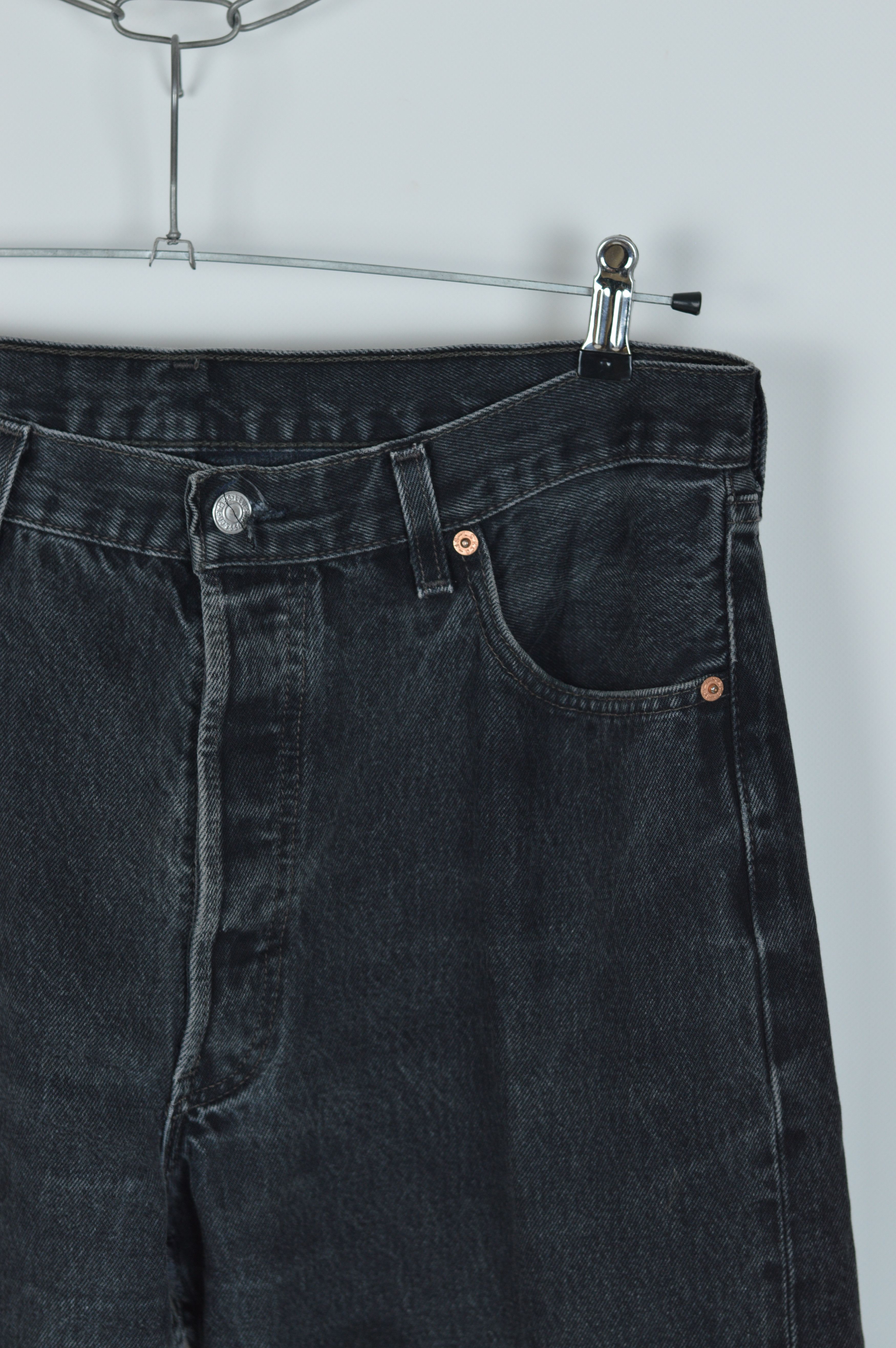 Levi's × Levi's Vintage Clothing × Vintage Vintage Levi's 501 XX Smoked Black Made In Usa Denim Pant Size US 36 / EU 52 - 5 Thumbnail