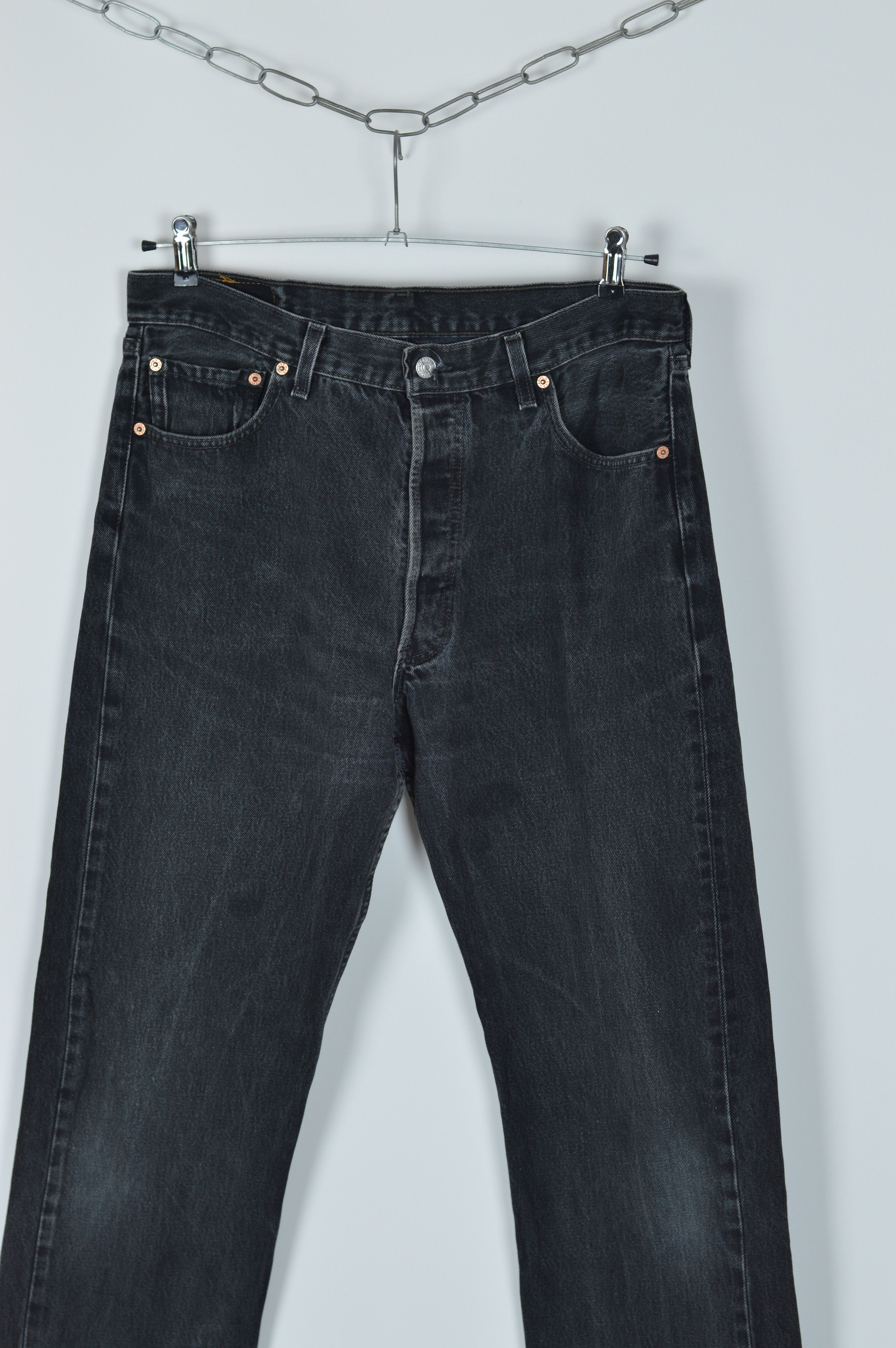 Levi's × Levi's Vintage Clothing × Vintage Vintage Levi's 501 XX Smoked Black Made In Usa Denim Pant Size US 36 / EU 52 - 3 Thumbnail