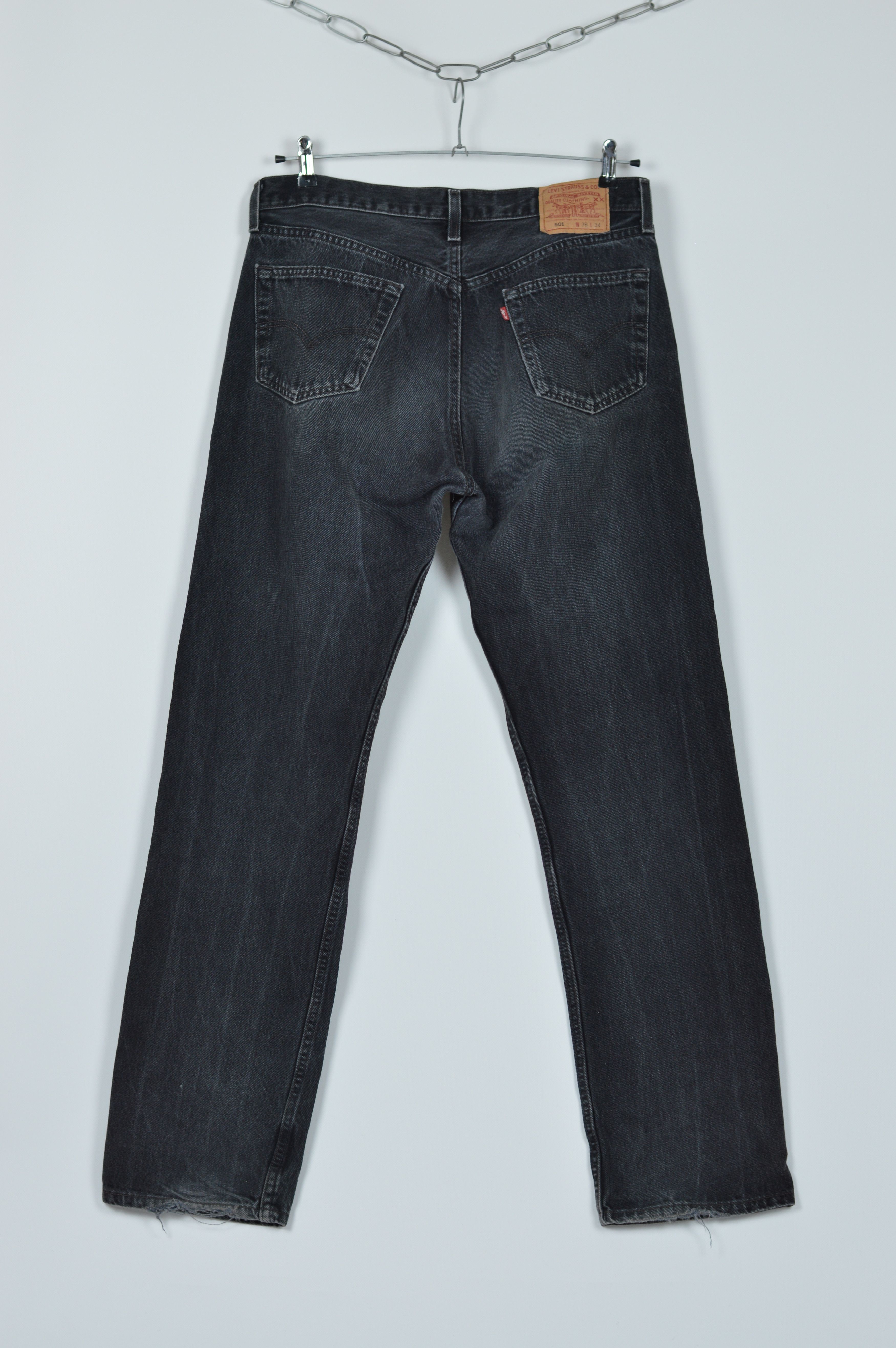 Levi's × Levi's Vintage Clothing × Vintage Vintage Levi's 501 XX Smoked Black Made In Usa Denim Pant Size US 36 / EU 52 - 1 Thumbnail