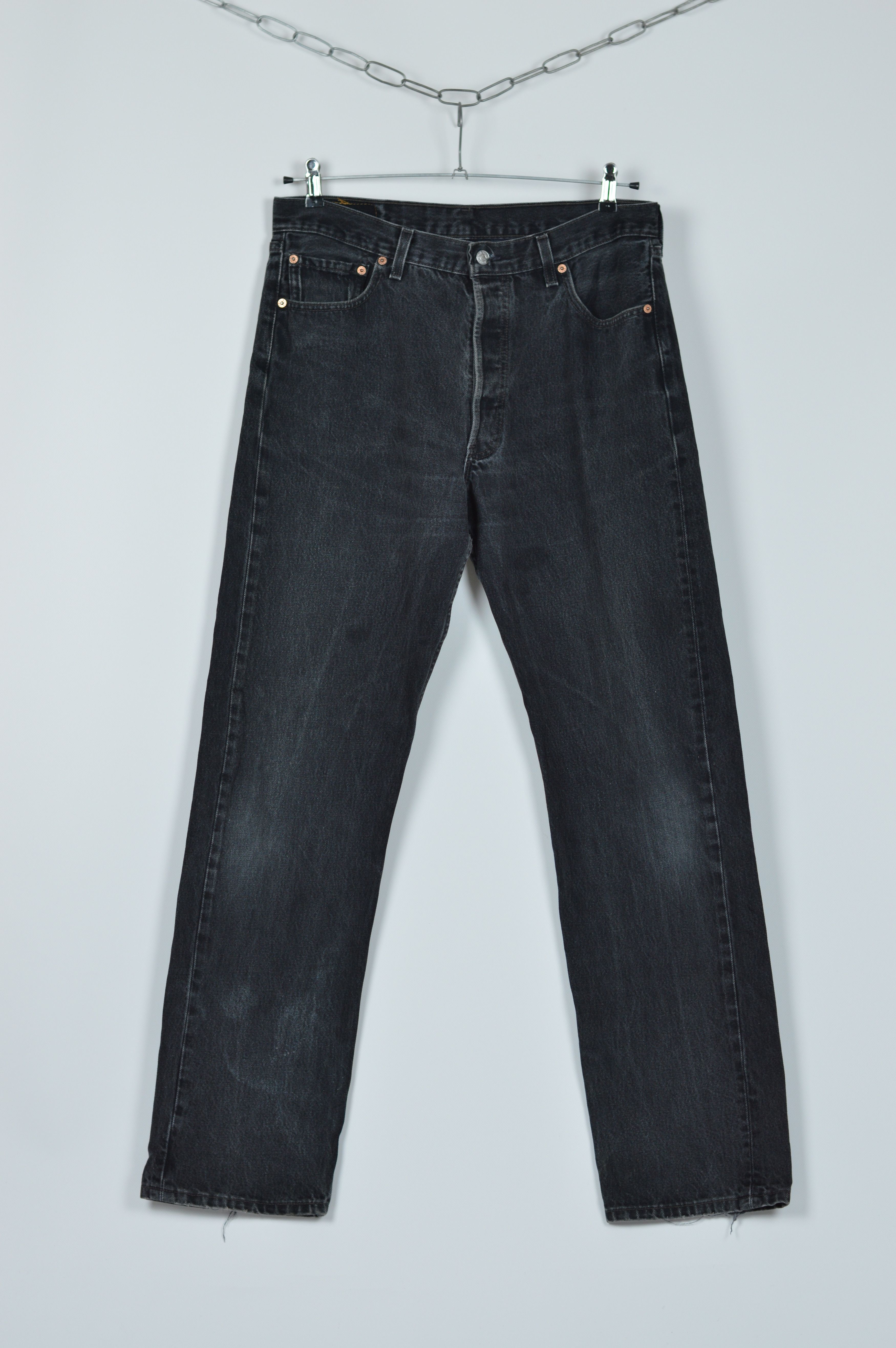 Levi's × Levi's Vintage Clothing × Vintage Vintage Levi's 501 XX Smoked Black Made In Usa Denim Pant Size US 36 / EU 52 - 2 Thumbnail