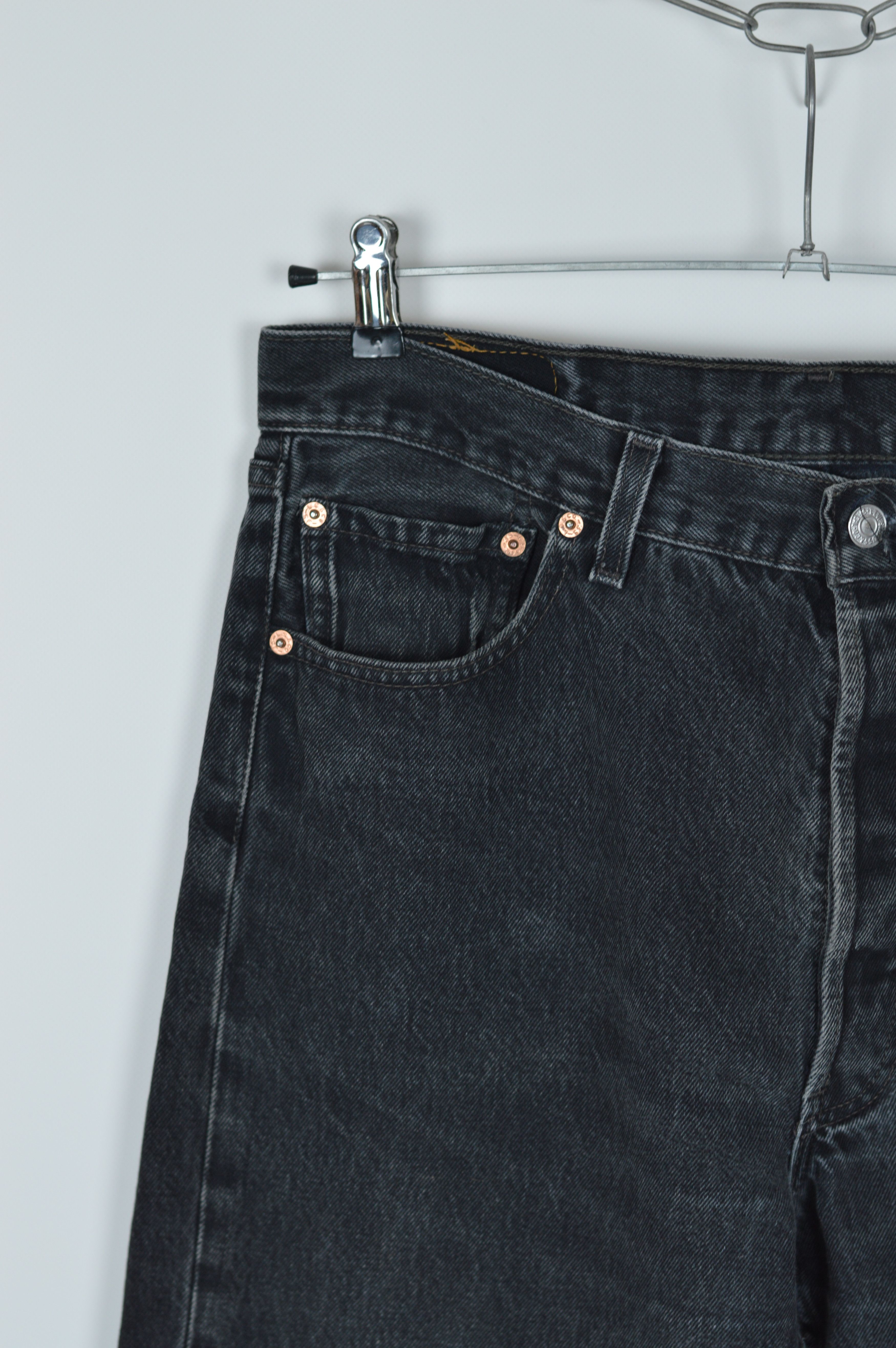 Levi's × Levi's Vintage Clothing × Vintage Vintage Levi's 501 XX Smoked Black Made In Usa Denim Pant Size US 36 / EU 52 - 4 Thumbnail