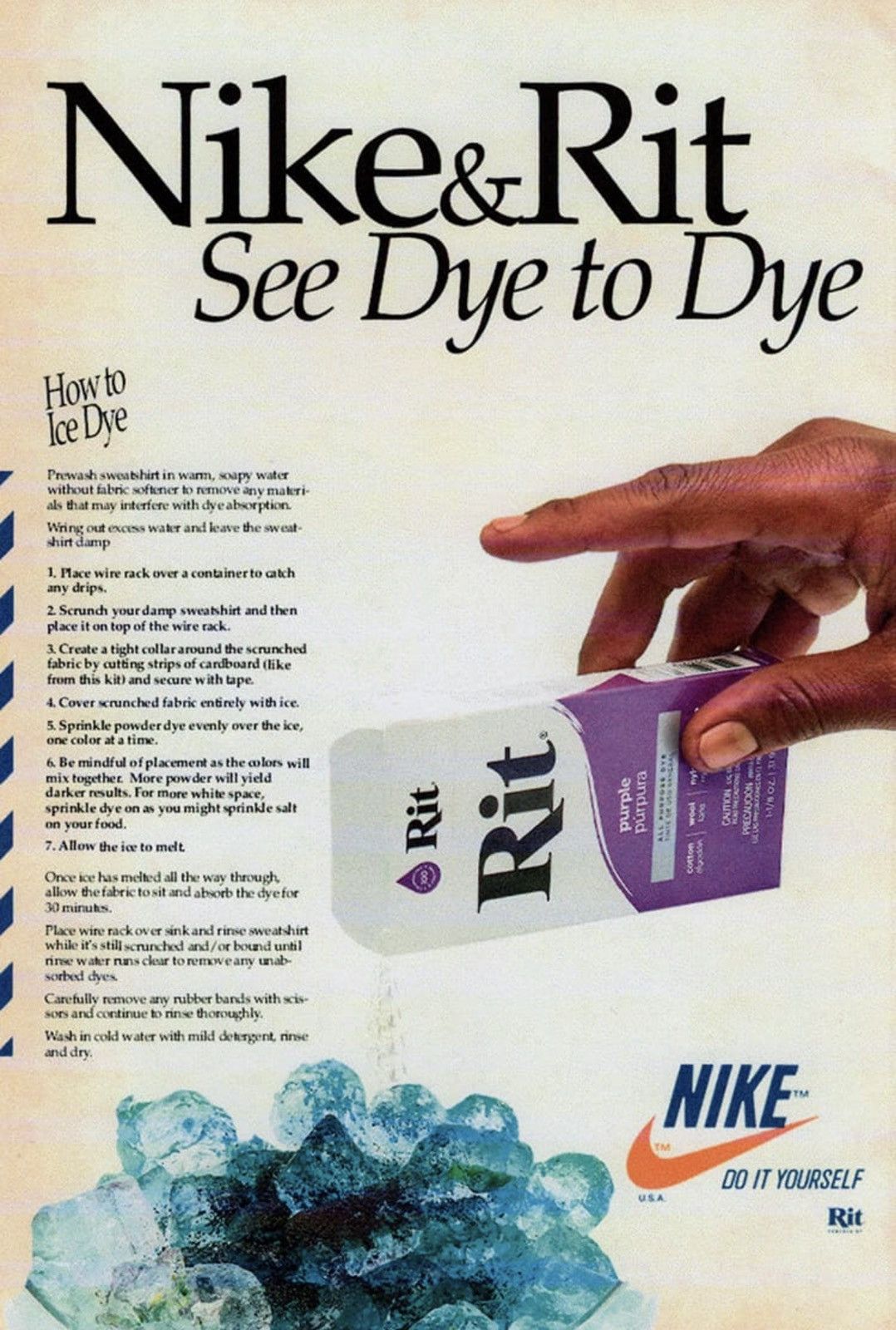 Nike NEW Nike Do It Yourself Kit x Rit Tie-Dye Fleece Crewneck Size US L / EU 52-54 / 3 - 24 Thumbnail