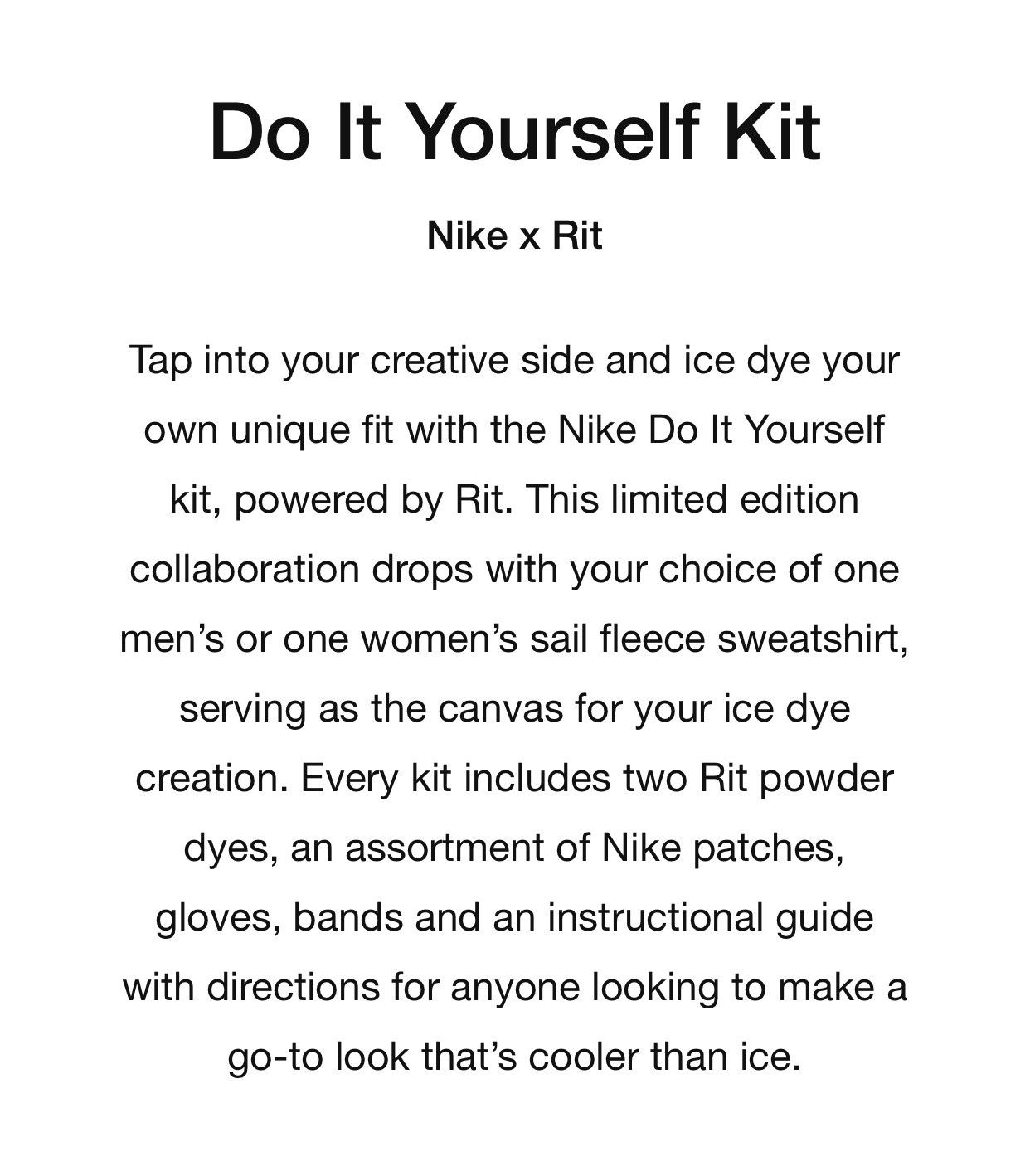 Nike NEW Nike Do It Yourself Kit x Rit Tie-Dye Fleece Crewneck Size US L / EU 52-54 / 3 - 20 Thumbnail