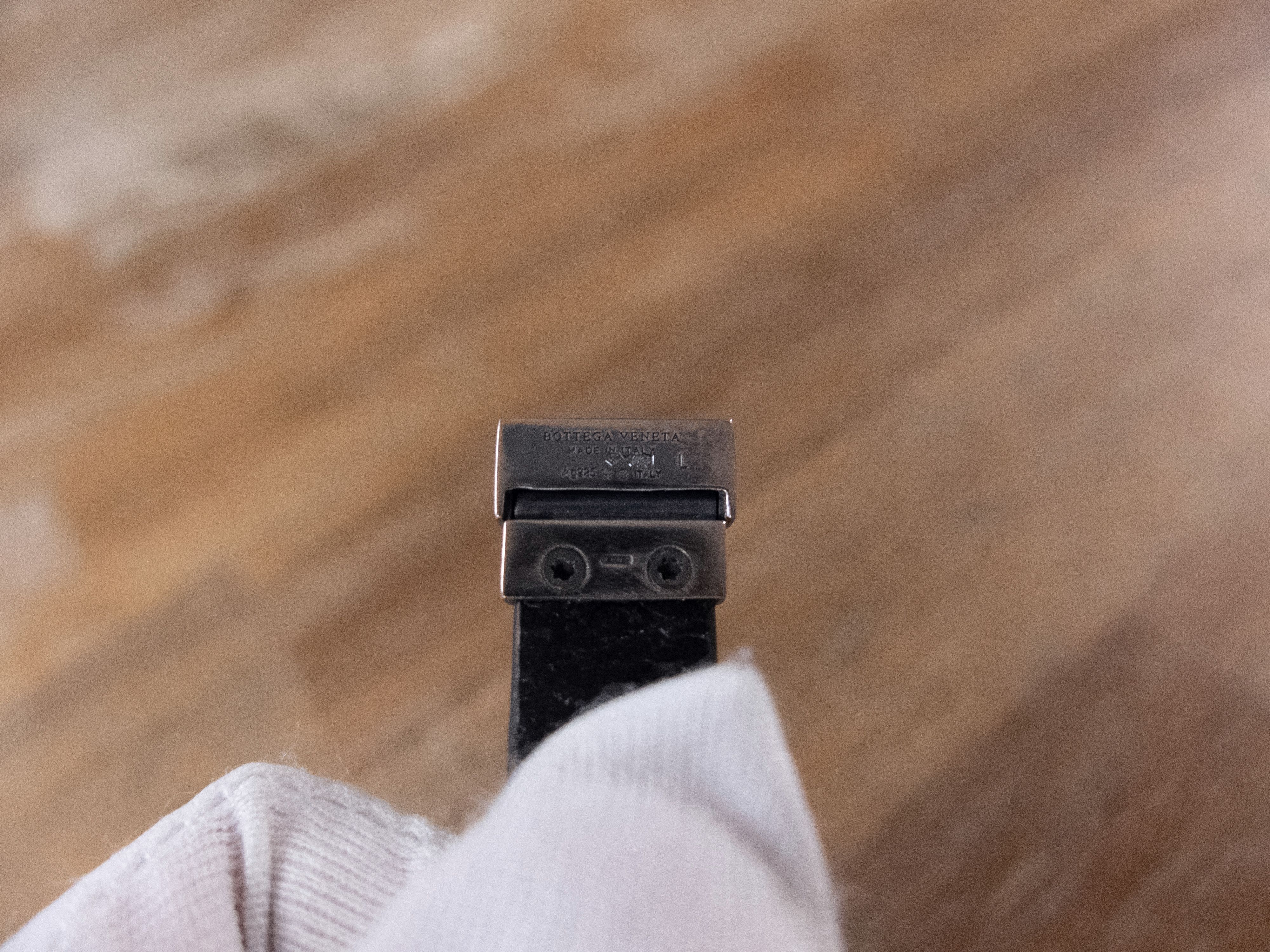 Bottega Veneta BOTTEGA VENETA blue lambskin silver leather bracelet Large q Size ONE SIZE - 9 Thumbnail