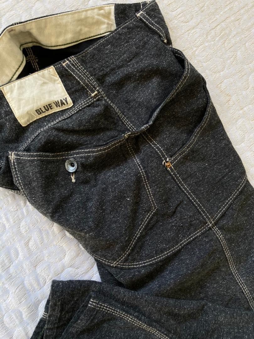Japanese Brand Insane Style Blue Ways Salt & Pepper Casual Pant Size US 32 / EU 48 - 3 Thumbnail