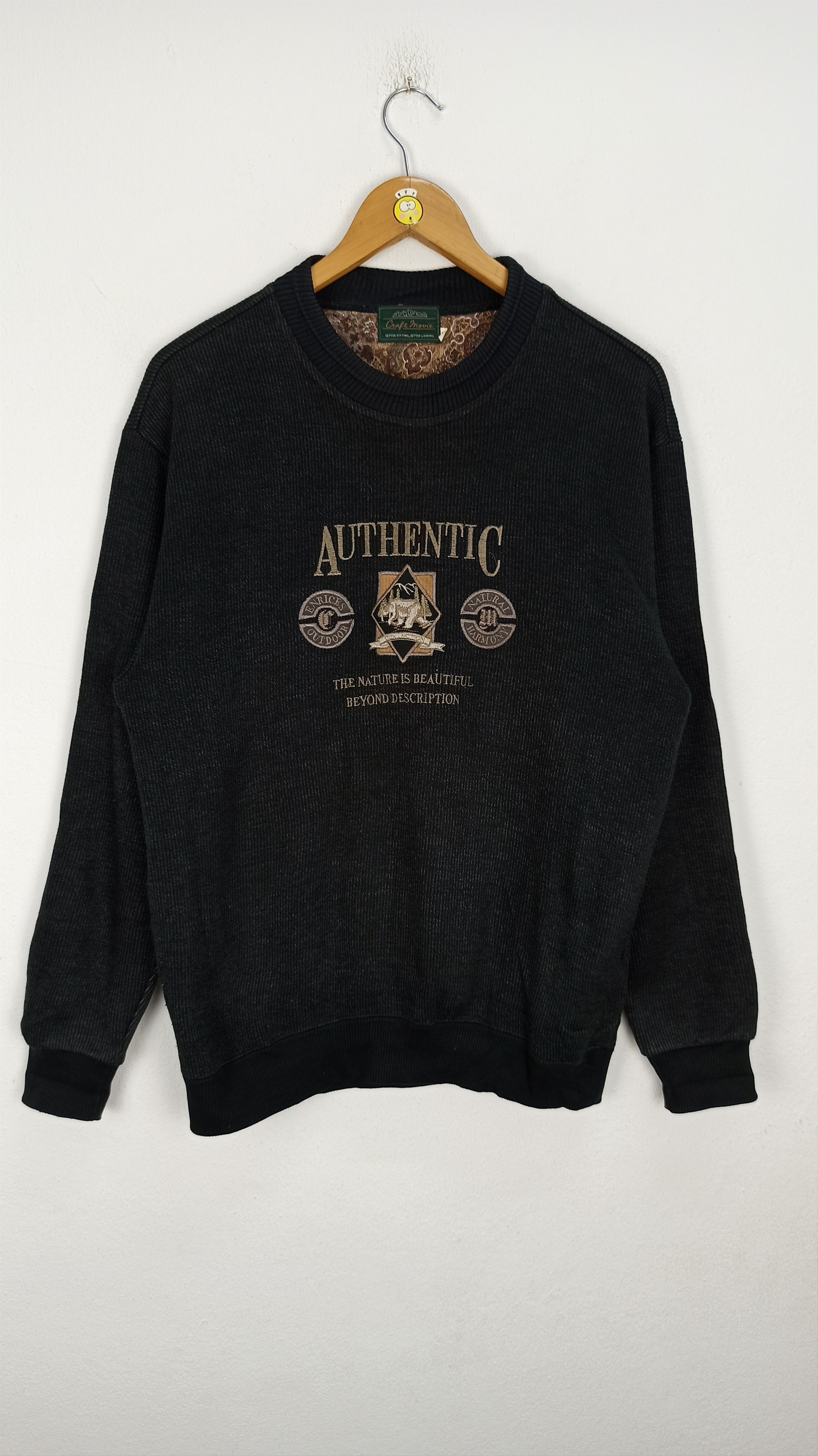 Japanese Brand Vintage Sweatshirt Authentic Embroidered Big Logo Size US L / EU 52-54 / 3 - 1 Thumbnail