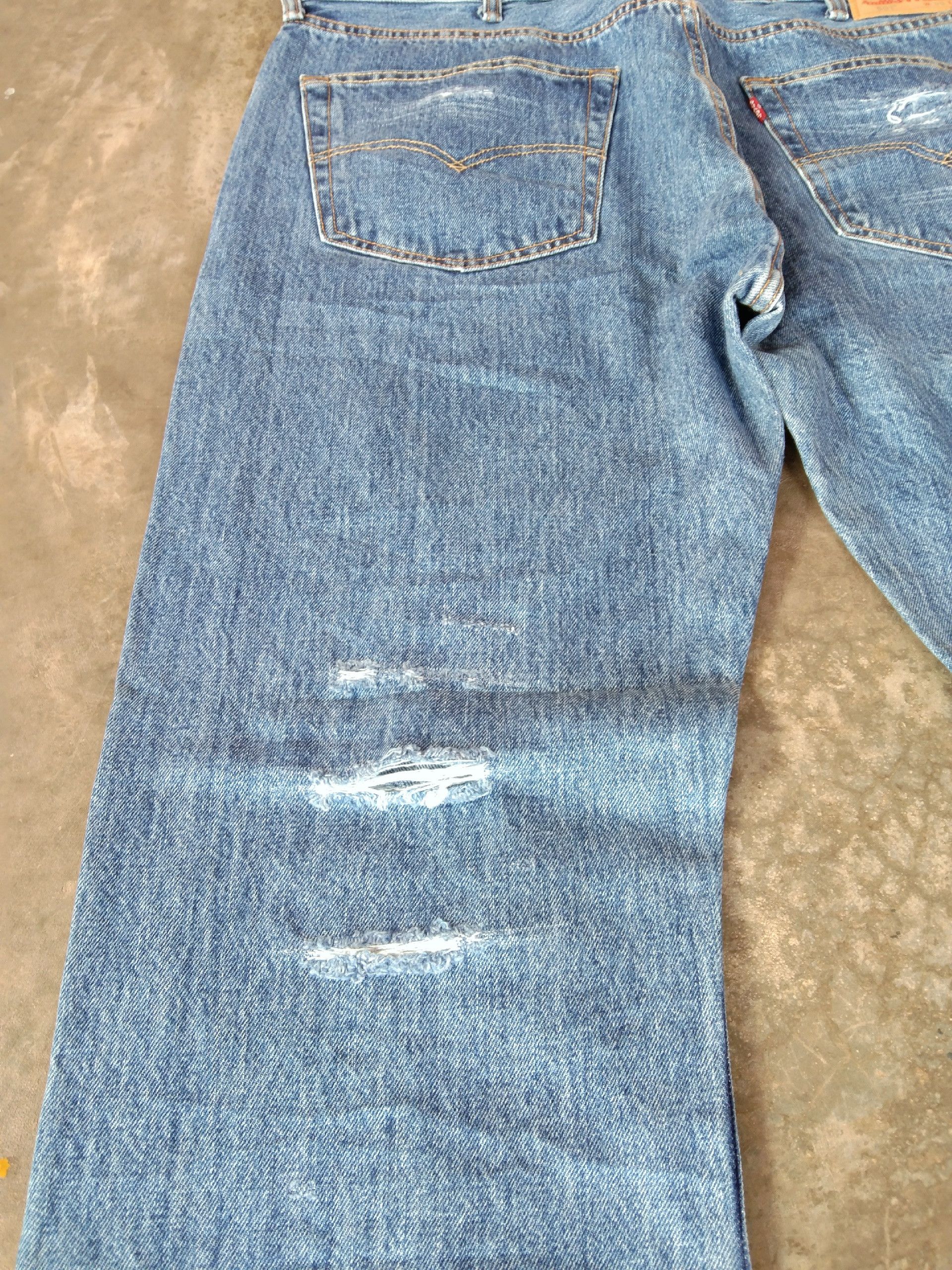 Levi's Vintage Levi's 501 Distressed Jeans 38x34 Size US 38 / EU 54 - 4 Thumbnail