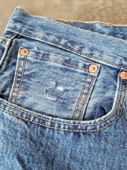 Levi's Vintage Levi's 501 Distressed Jeans 38x34 Size US 38 / EU 54 - 9 Thumbnail