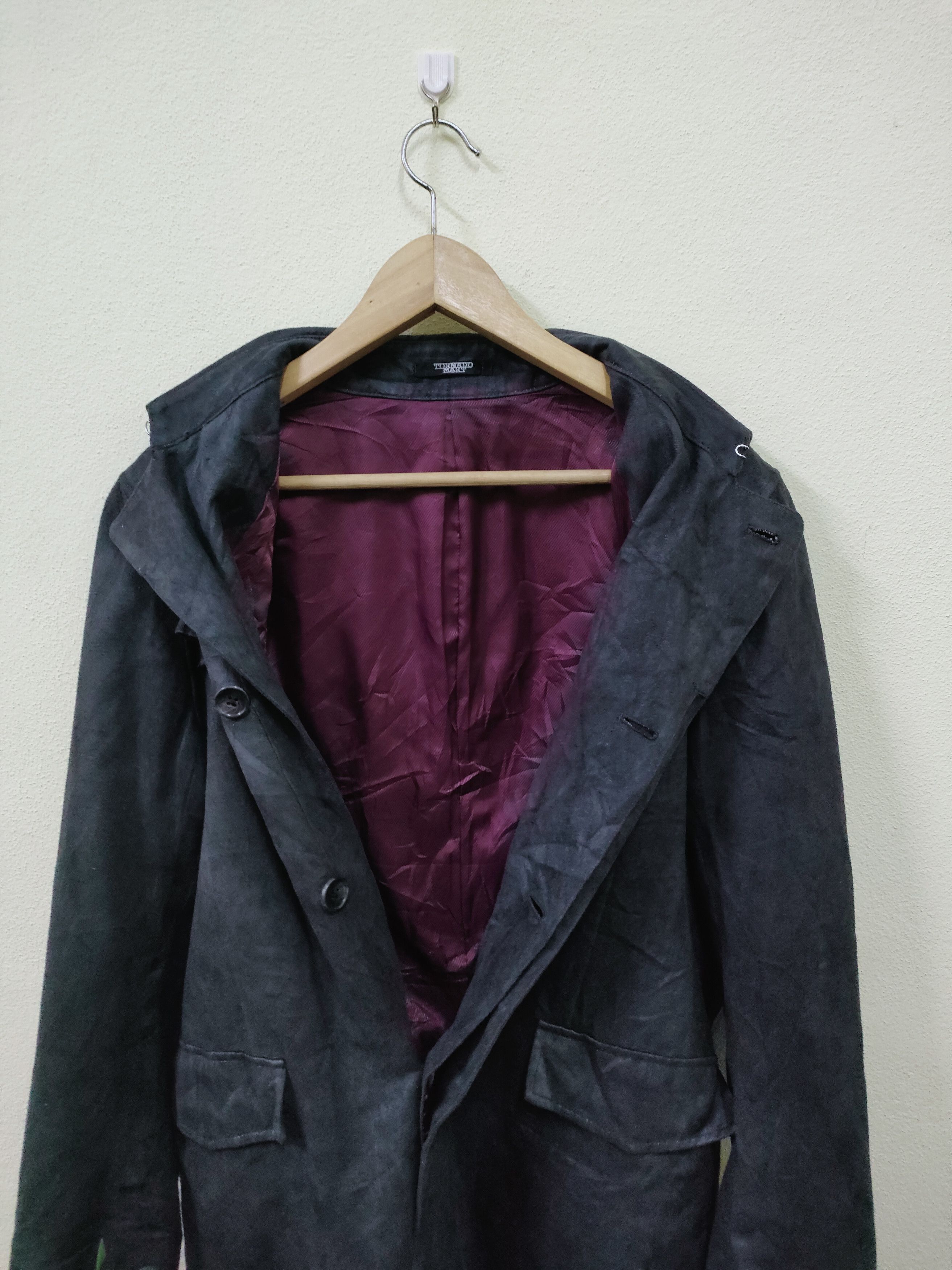 Japanese Brand × Tornado Mart Tornado Mart Velvet Trench Coat Size US L / EU 52-54 / 3 - 3 Thumbnail