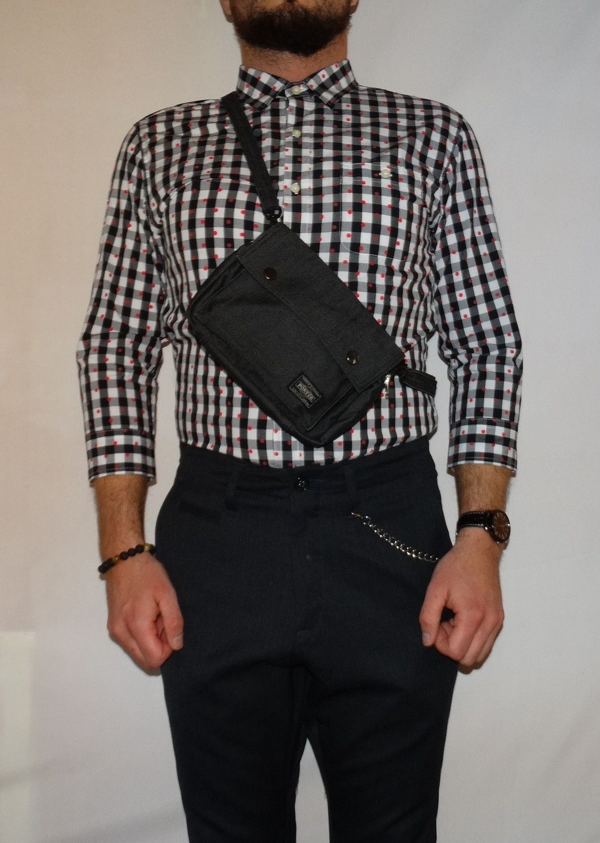 GU × Japanese Brand Q49 Gu japan pocket shirt tartan madras patterns sleeves 3/4 Size US M / EU 48-50 / 2 - 1 Thumbnail