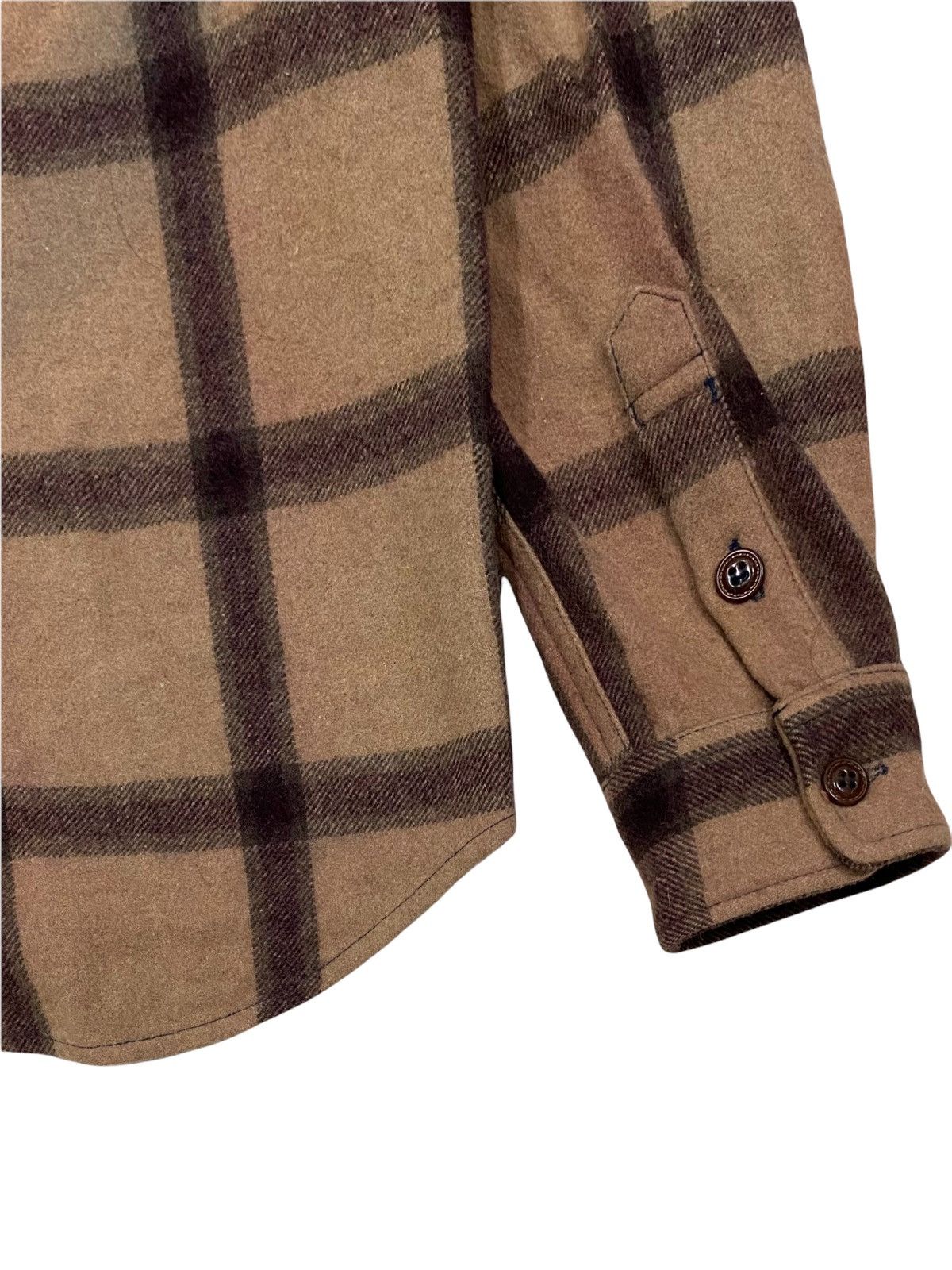 Flannel × Japanese Brand VINTAGE FLANNEL LEFLAH RAIN CUT WOOL FLEECE SHIRTS Size US M / EU 48-50 / 2 - 10 Thumbnail
