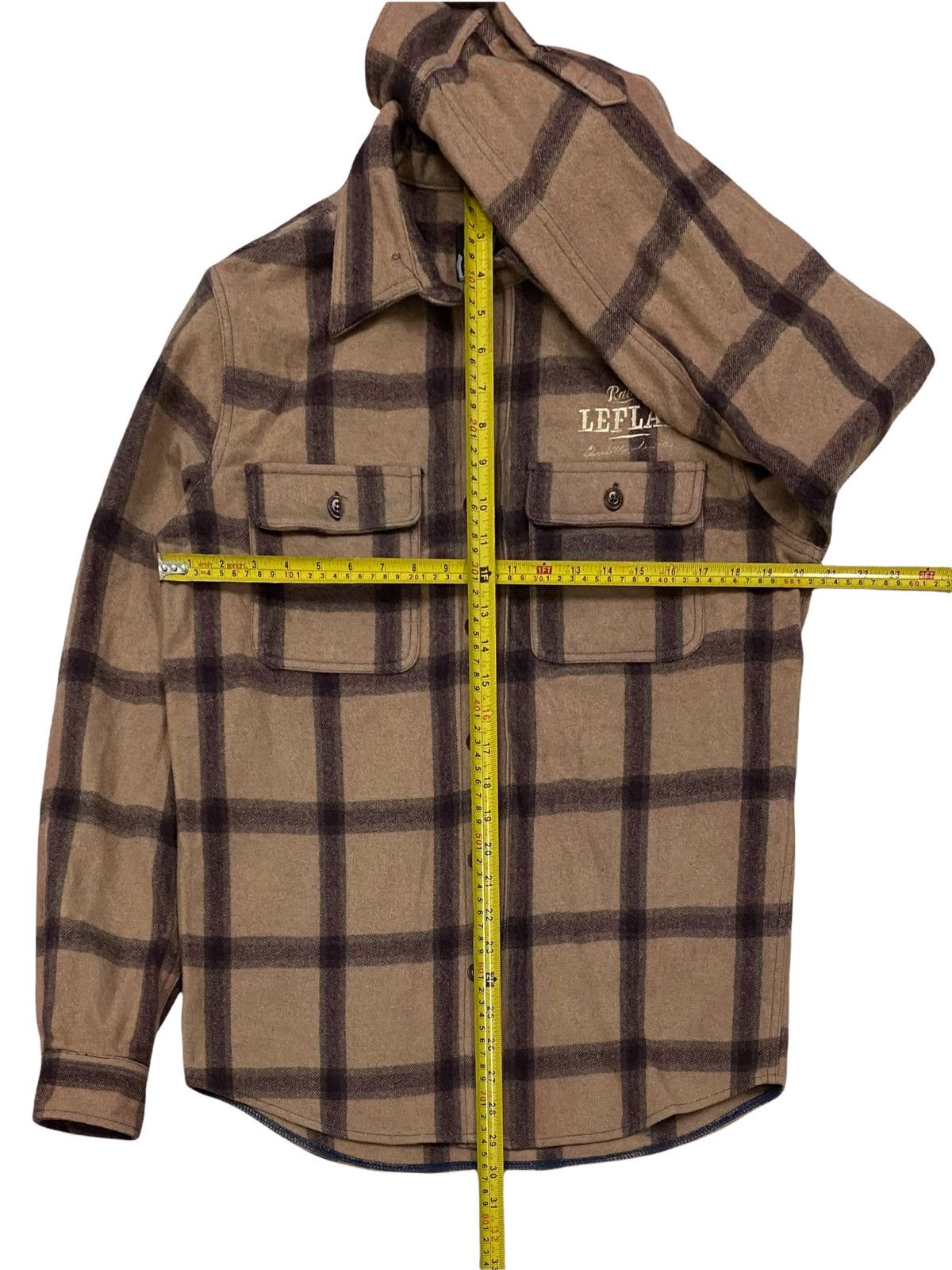 Flannel × Japanese Brand VINTAGE FLANNEL LEFLAH RAIN CUT WOOL FLEECE SHIRTS Size US M / EU 48-50 / 2 - 15 Thumbnail