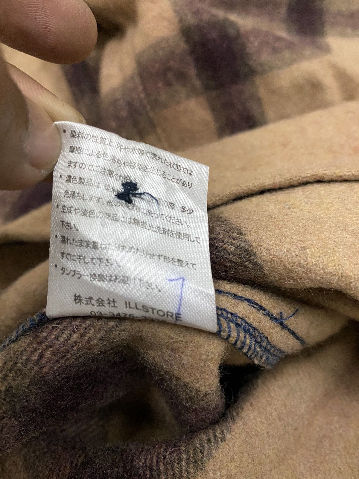 Flannel × Japanese Brand VINTAGE FLANNEL LEFLAH RAIN CUT WOOL FLEECE SHIRTS Size US M / EU 48-50 / 2 - 14 Thumbnail