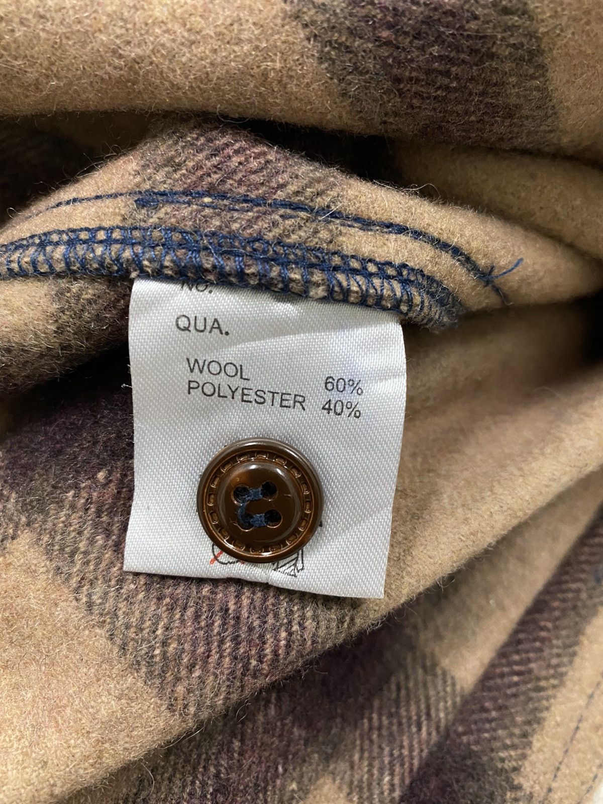 Flannel × Japanese Brand VINTAGE FLANNEL LEFLAH RAIN CUT WOOL FLEECE SHIRTS Size US M / EU 48-50 / 2 - 13 Thumbnail
