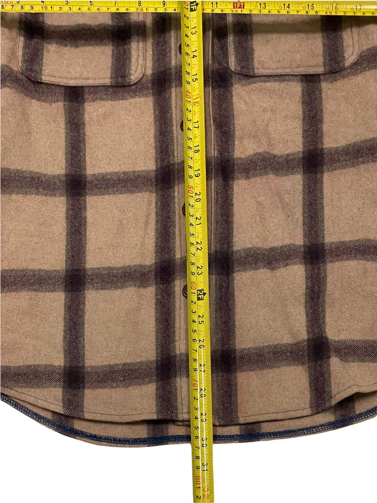 Flannel × Japanese Brand VINTAGE FLANNEL LEFLAH RAIN CUT WOOL FLEECE SHIRTS Size US M / EU 48-50 / 2 - 18 Thumbnail
