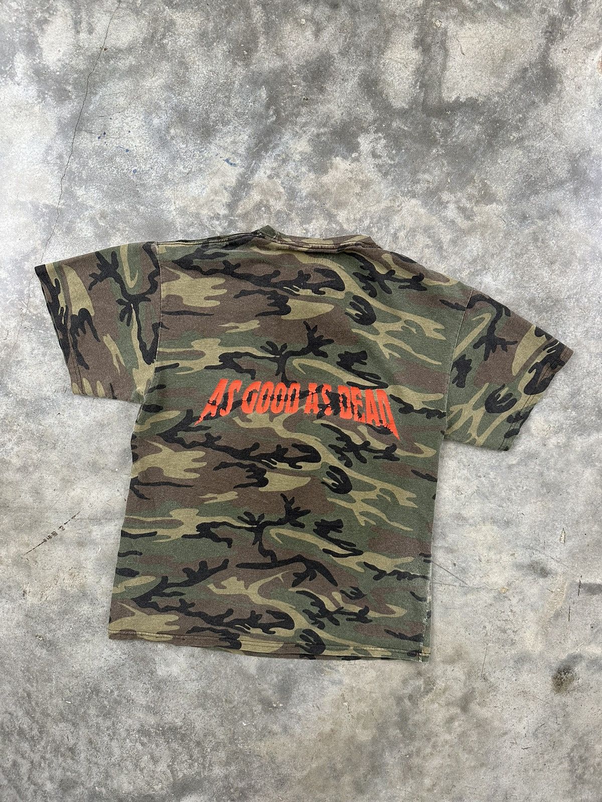 Other City Morgue Camo Logo As Good As Dead Tee Sz. Large Dog Size US L / EU 52-54 / 3 - 3 Thumbnail