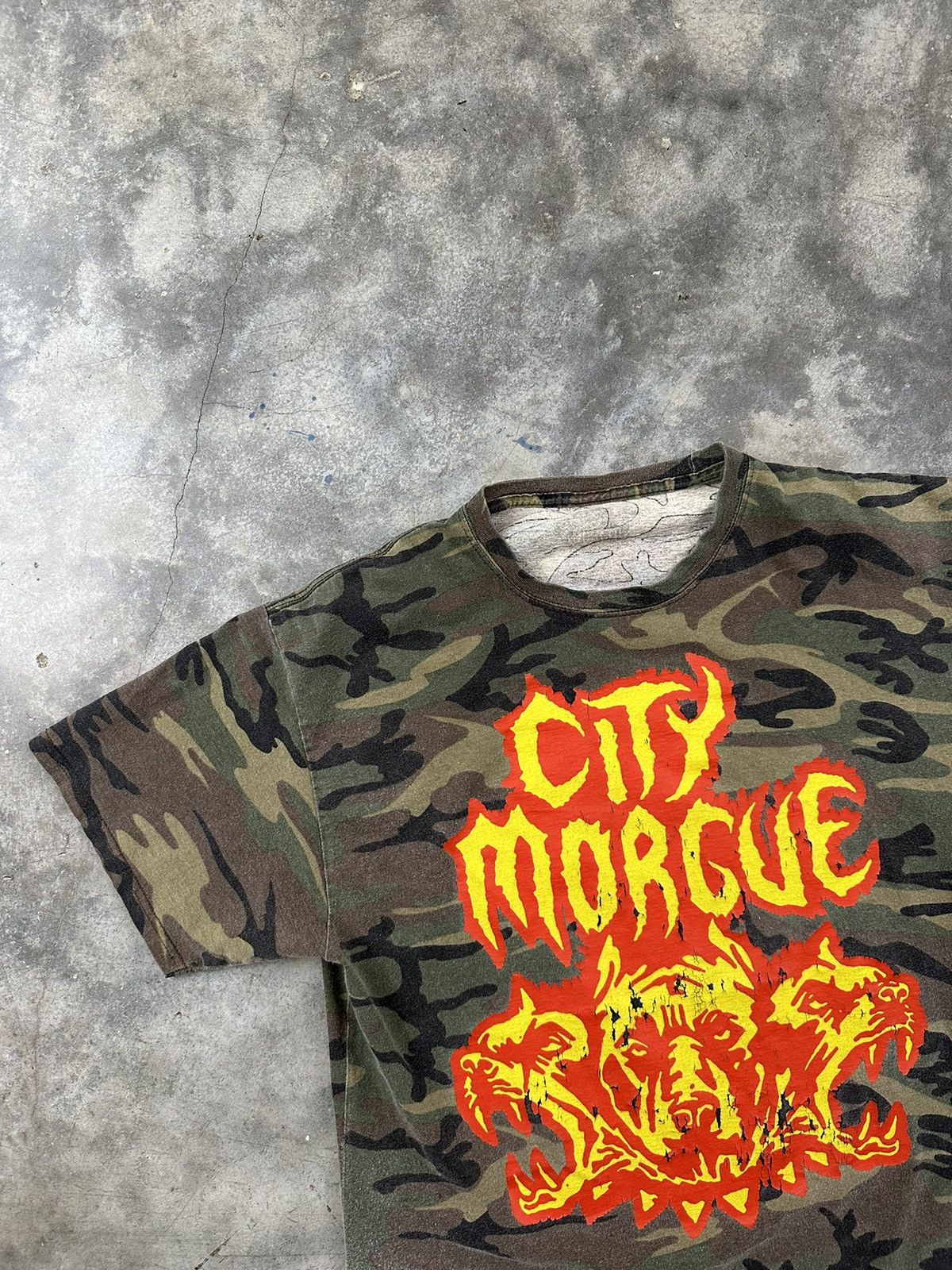 Other City Morgue Camo Logo As Good As Dead Tee Sz. Large Dog Size US L / EU 52-54 / 3 - 2 Thumbnail