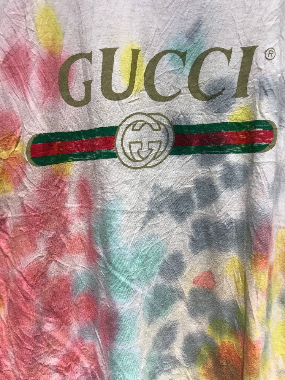 Gucci Gucci Logo Multicolored dyed tee Size US M / EU 48-50 / 2 - 5 Thumbnail
