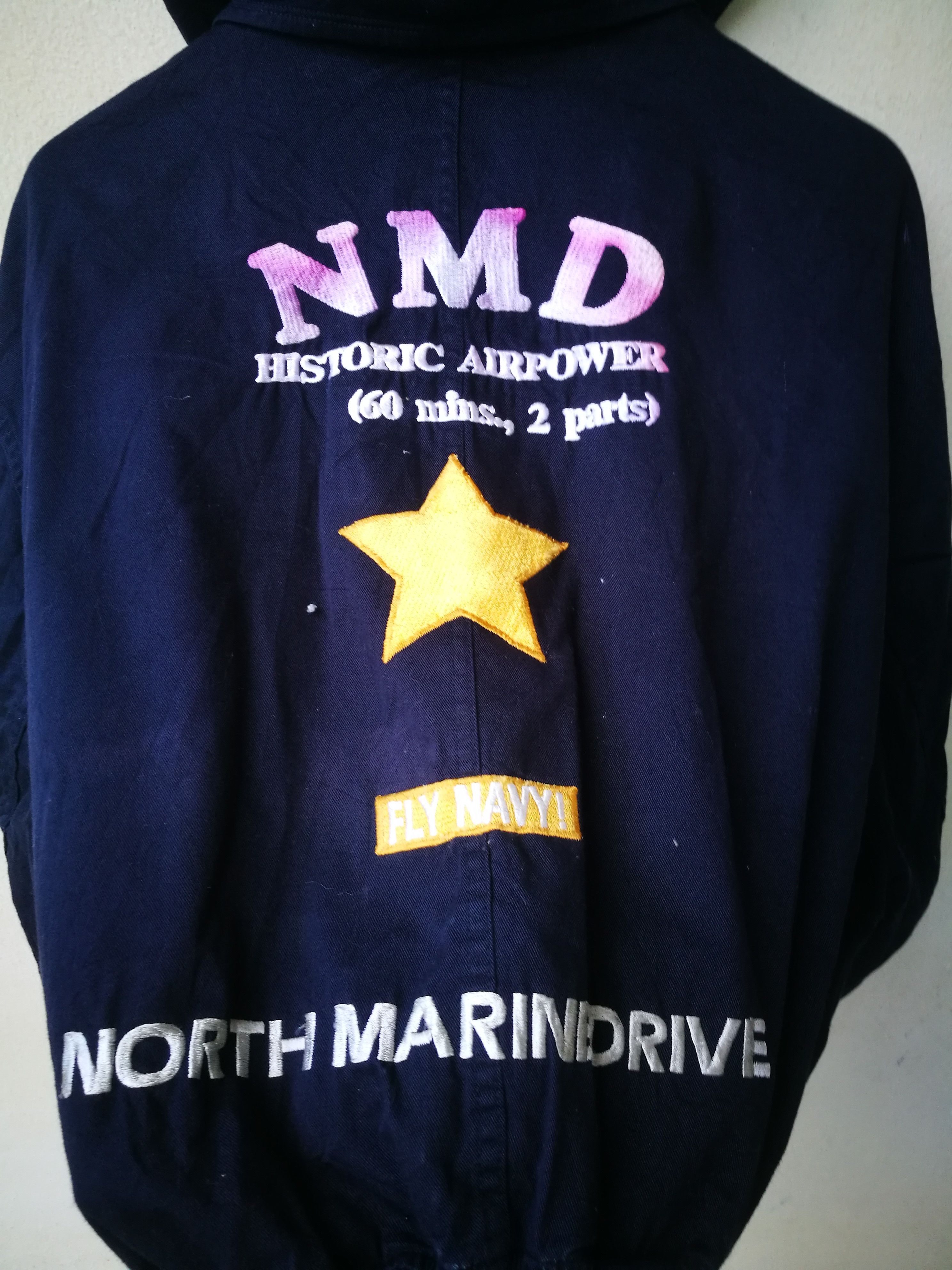Japanese Brand × NAVYBOOT 🌟 FLY NAVY🌟NORT MARIN DRIVE Bomber Jacket Size US M / EU 48-50 / 2 - 6 Thumbnail