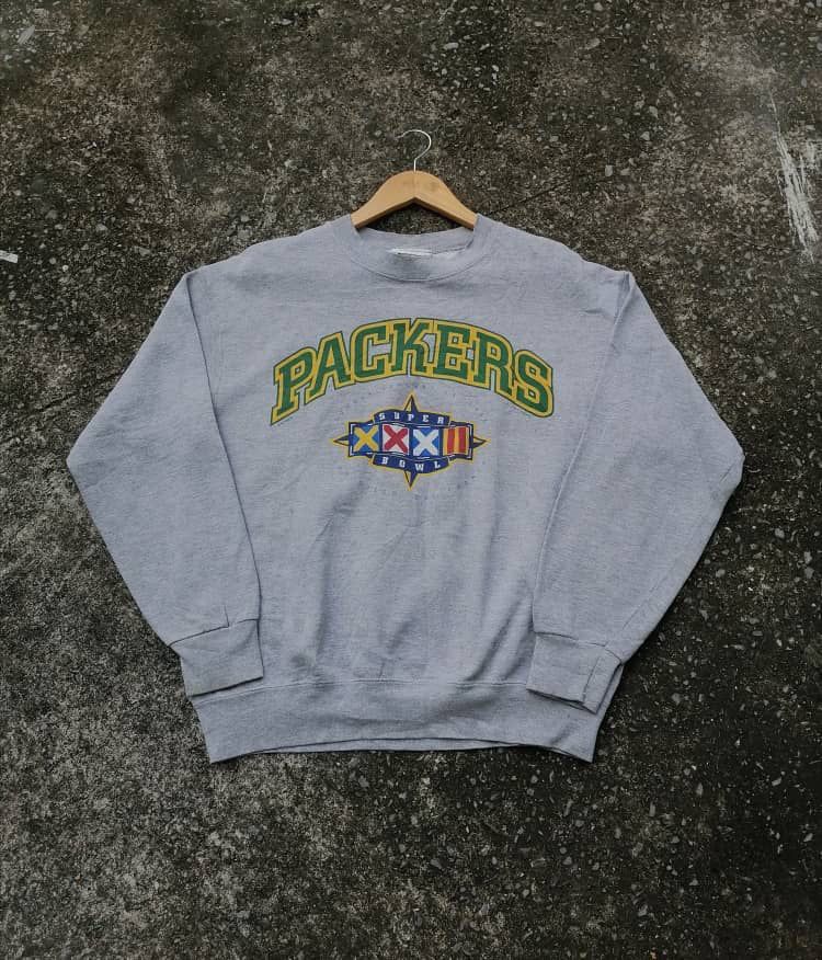 Lee × NFL × Vintage Vintage 90s NFL Packers Superbowl XXXII Sweatshirt Size US M / EU 48-50 / 2 - 1 Thumbnail