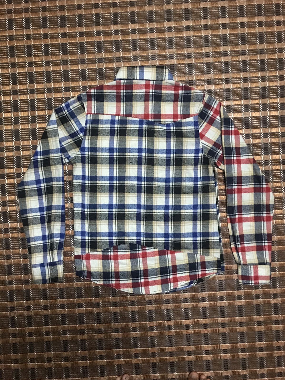 Japanese Brand STEAL🔥 ASYMMETRICAL FLANNEL BY SPEED ORANGE Size M / US 6-8 / IT 42-44 - 13 Thumbnail