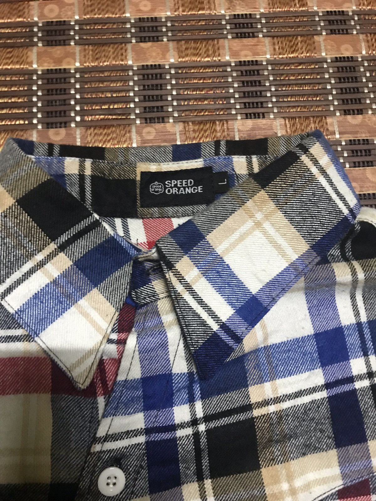 Japanese Brand STEAL🔥 ASYMMETRICAL FLANNEL BY SPEED ORANGE Size M / US 6-8 / IT 42-44 - 7 Thumbnail
