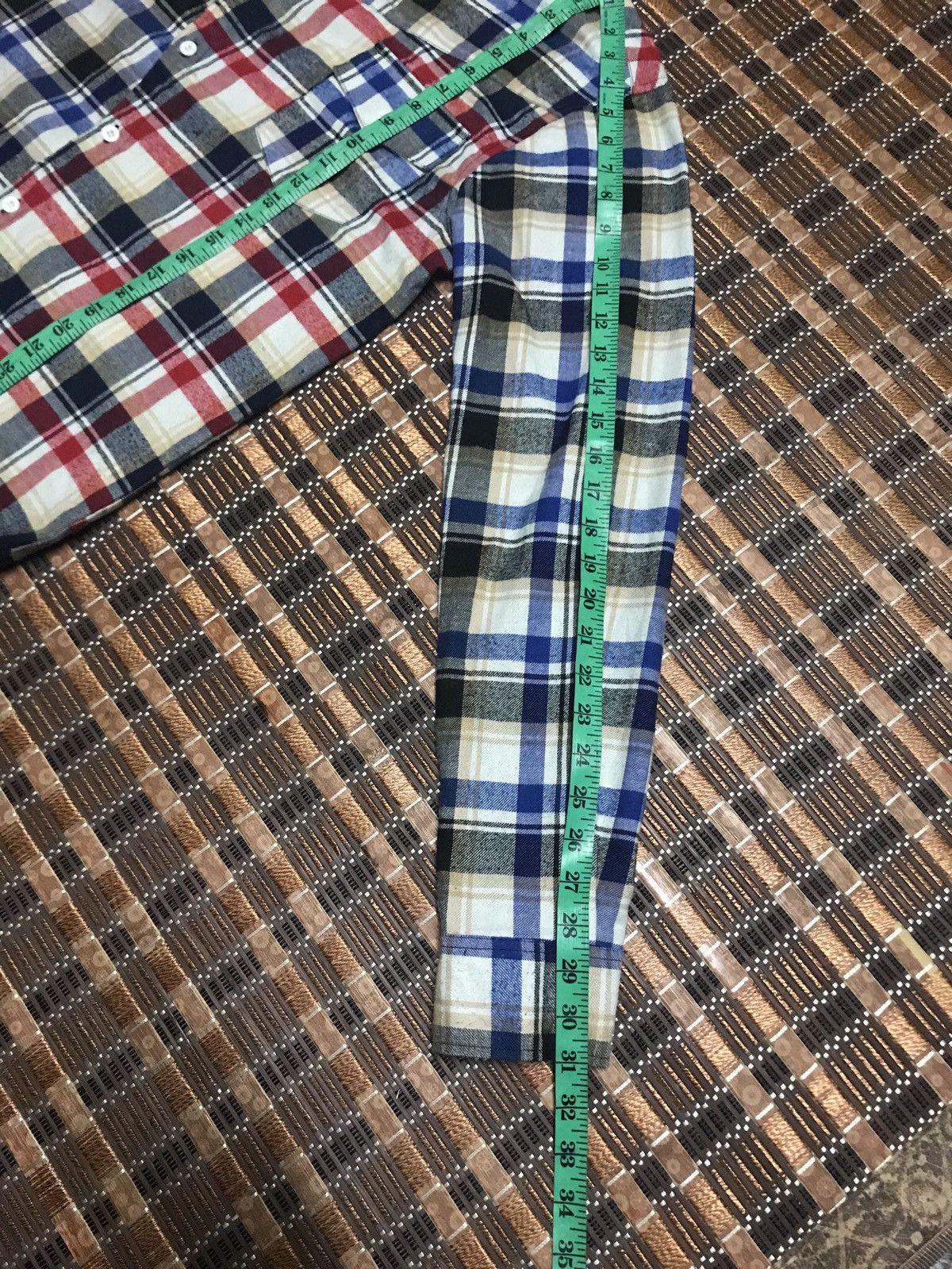 Japanese Brand STEAL🔥 ASYMMETRICAL FLANNEL BY SPEED ORANGE Size M / US 6-8 / IT 42-44 - 12 Thumbnail