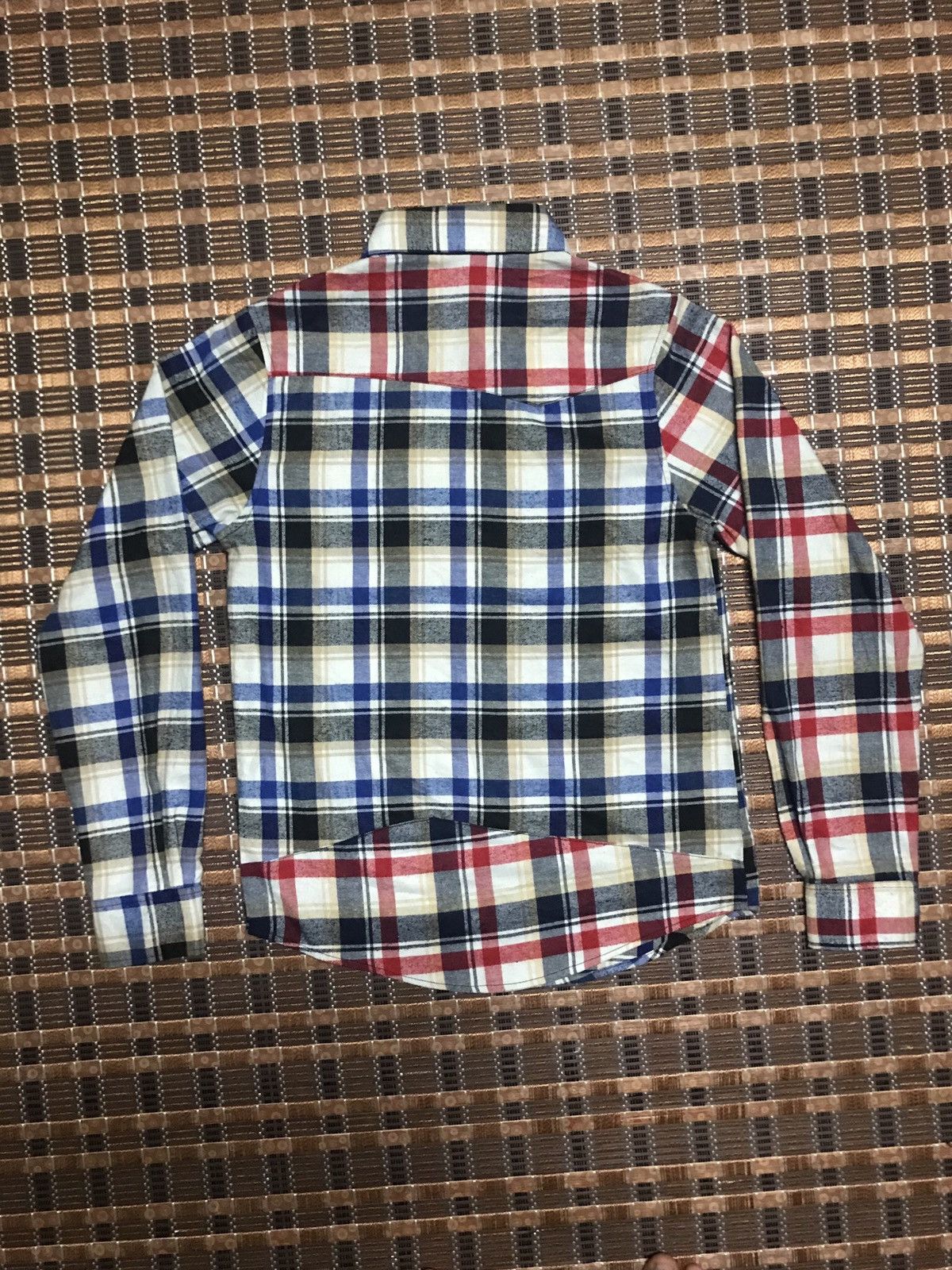 Japanese Brand STEAL🔥 ASYMMETRICAL FLANNEL BY SPEED ORANGE Size M / US 6-8 / IT 42-44 - 16 Thumbnail