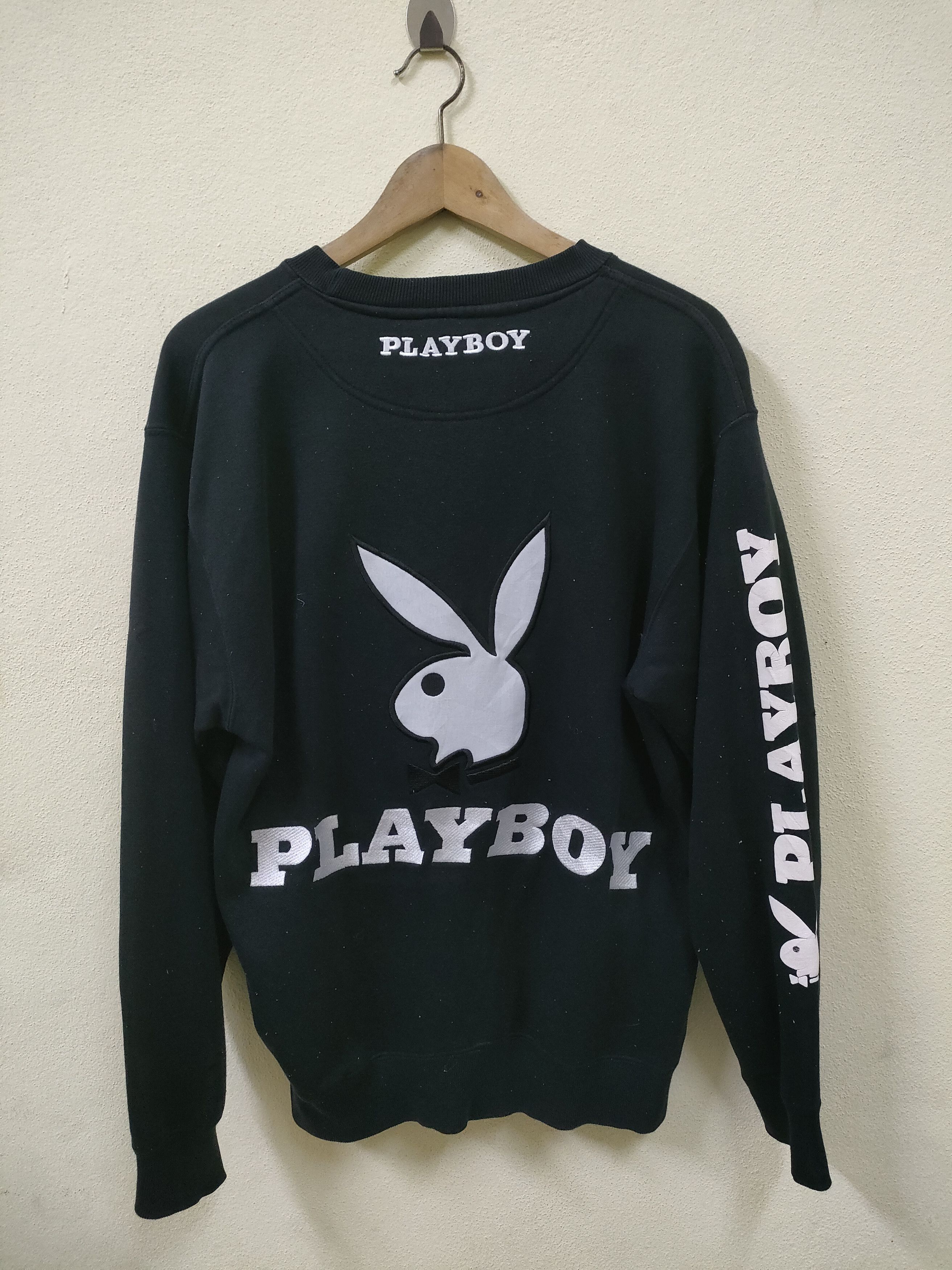 Playboy Distressed Embroidered Playboy Sweatshirts Size US M / EU 48-50 / 2 - 1 Thumbnail