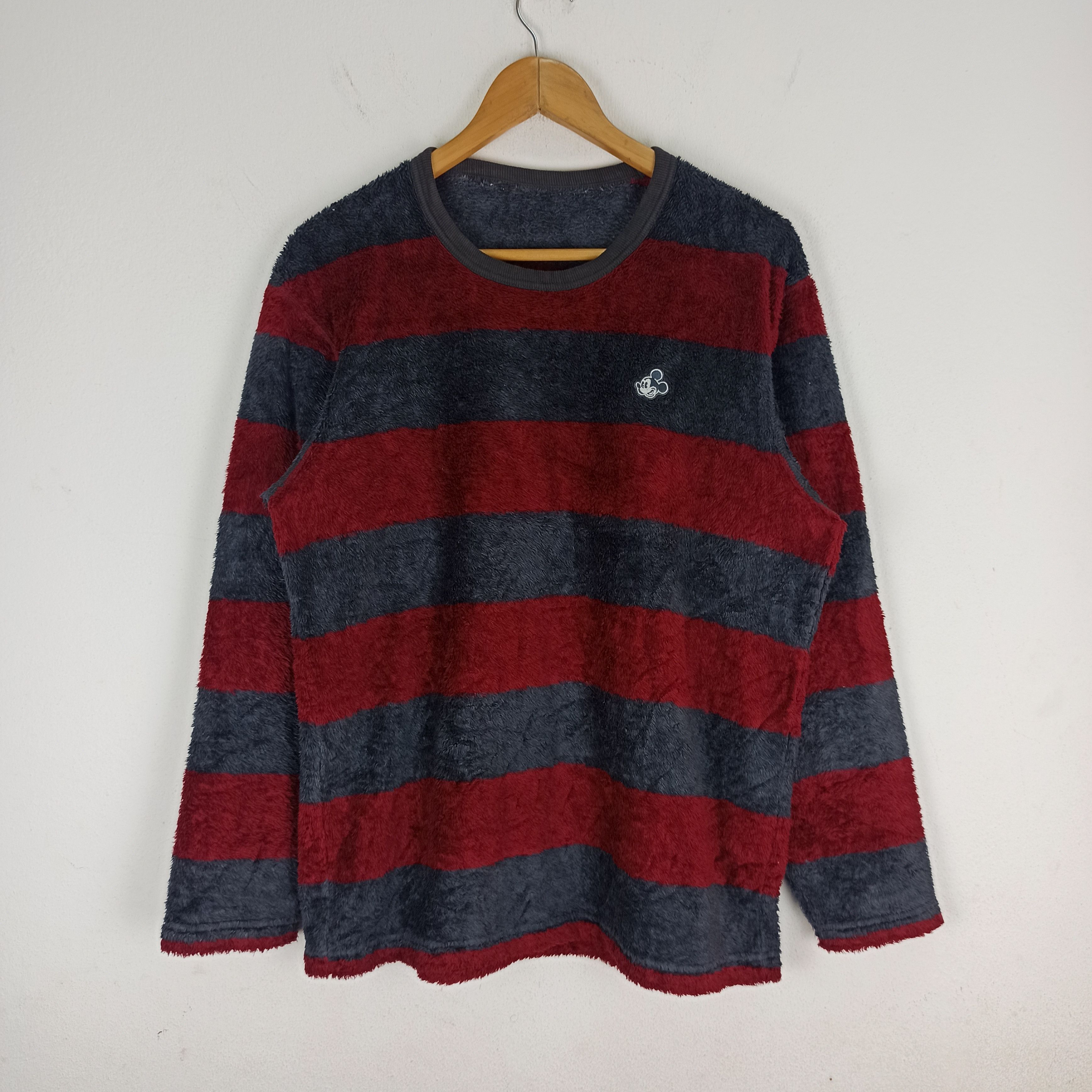 Mickey & Co. 🔥Collab Mickey Uniqlo Stripes Fleece Sweater🔥 Size US L / EU 52-54 / 3 - 1 Thumbnail