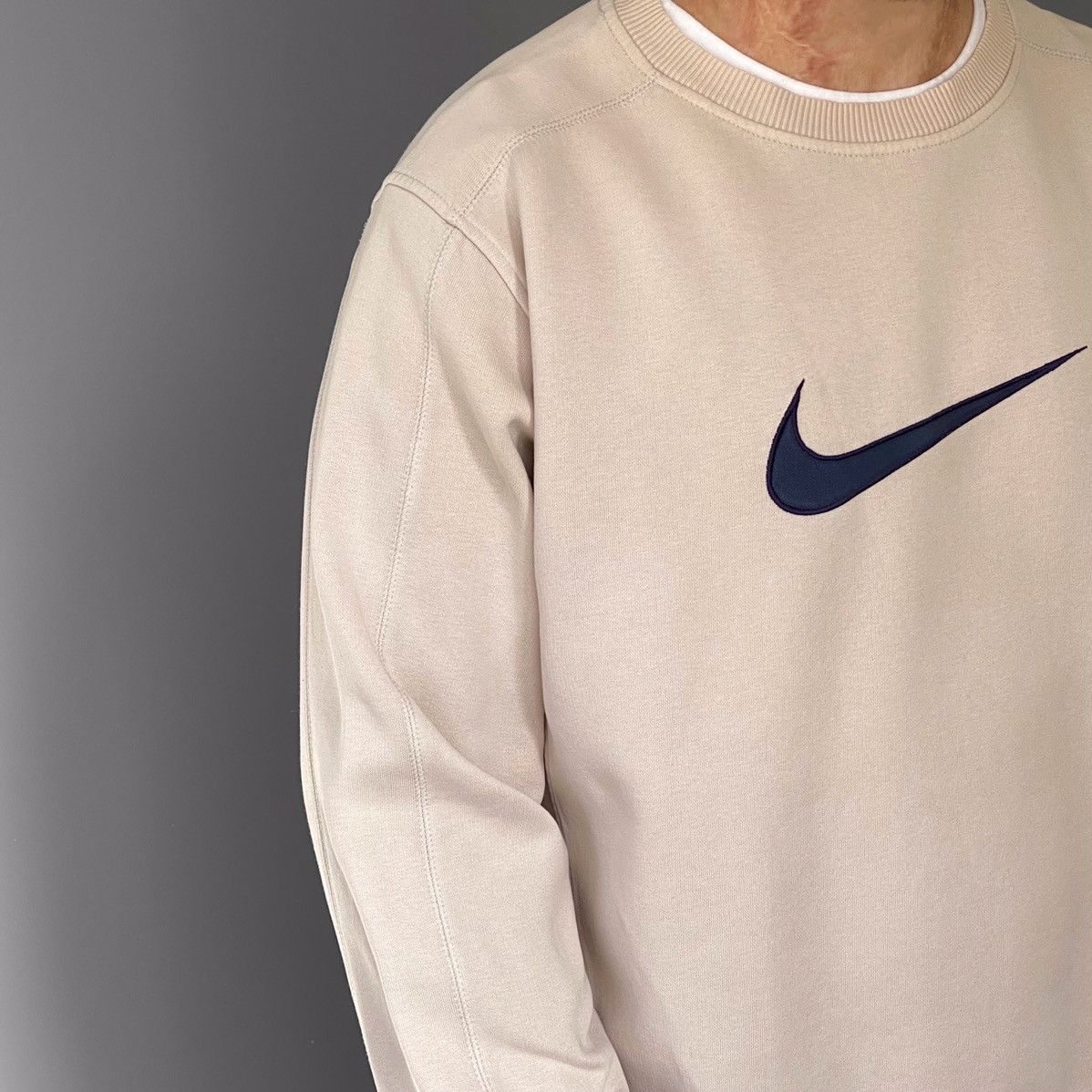 Nike Nike Vintage Sweatshirt Big Swoosh Size US L / EU 52-54 / 3 - 2 Thumbnail
