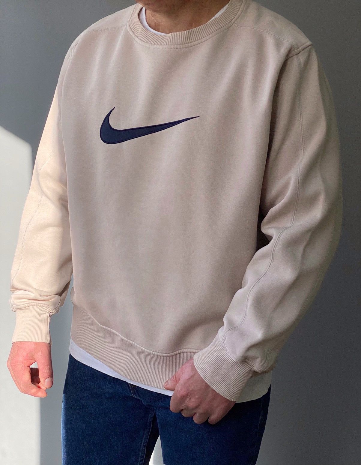 Nike Nike Vintage Sweatshirt Big Swoosh Size US L / EU 52-54 / 3 - 1 Thumbnail
