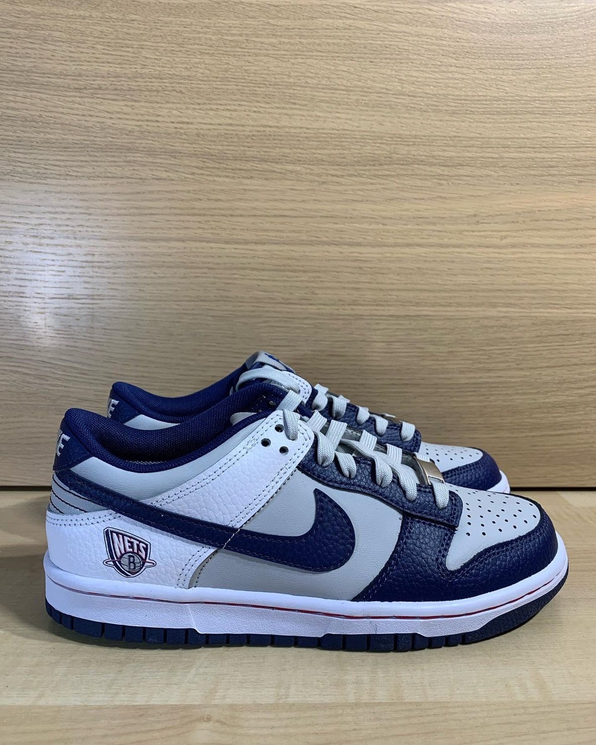Nike Dunk Low EMB “NBA 75th Anniversary Brooklyn Nets” Size US 6 / EU 39 - 1 Thumbnail