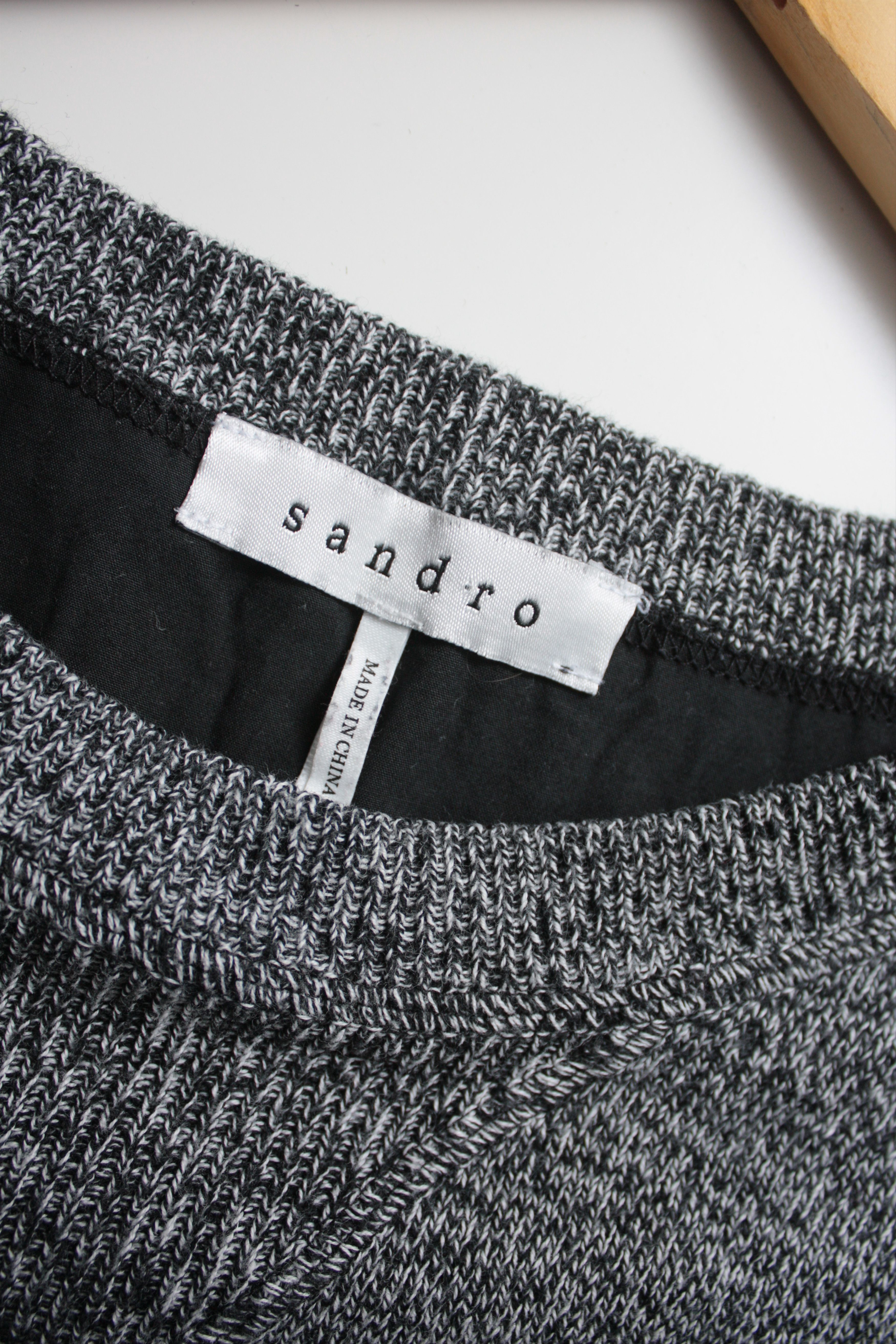 Sandro Sandro Gray Cotton Sweater Men's Size US M / EU 48-50 / 2 - 3 Thumbnail
