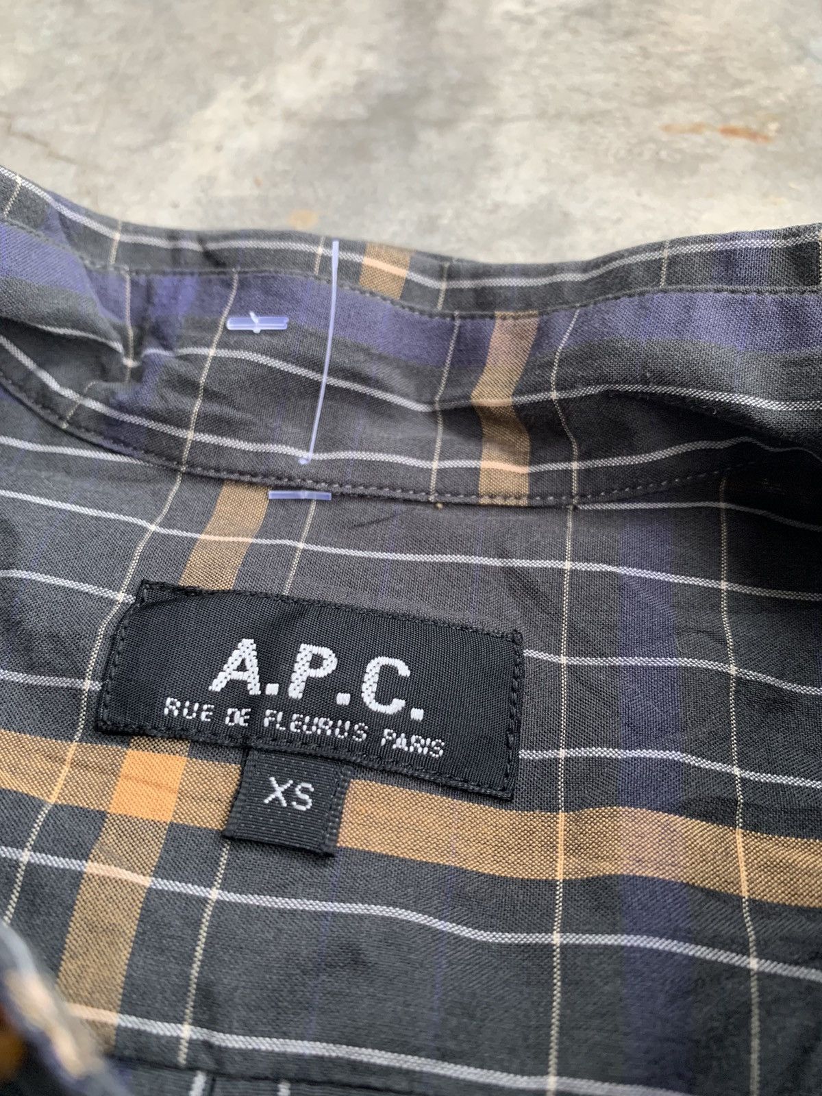 A.P.C. A.P.C Checkered Button Up Shirt Size US M / EU 48-50 / 2 - 3 Thumbnail