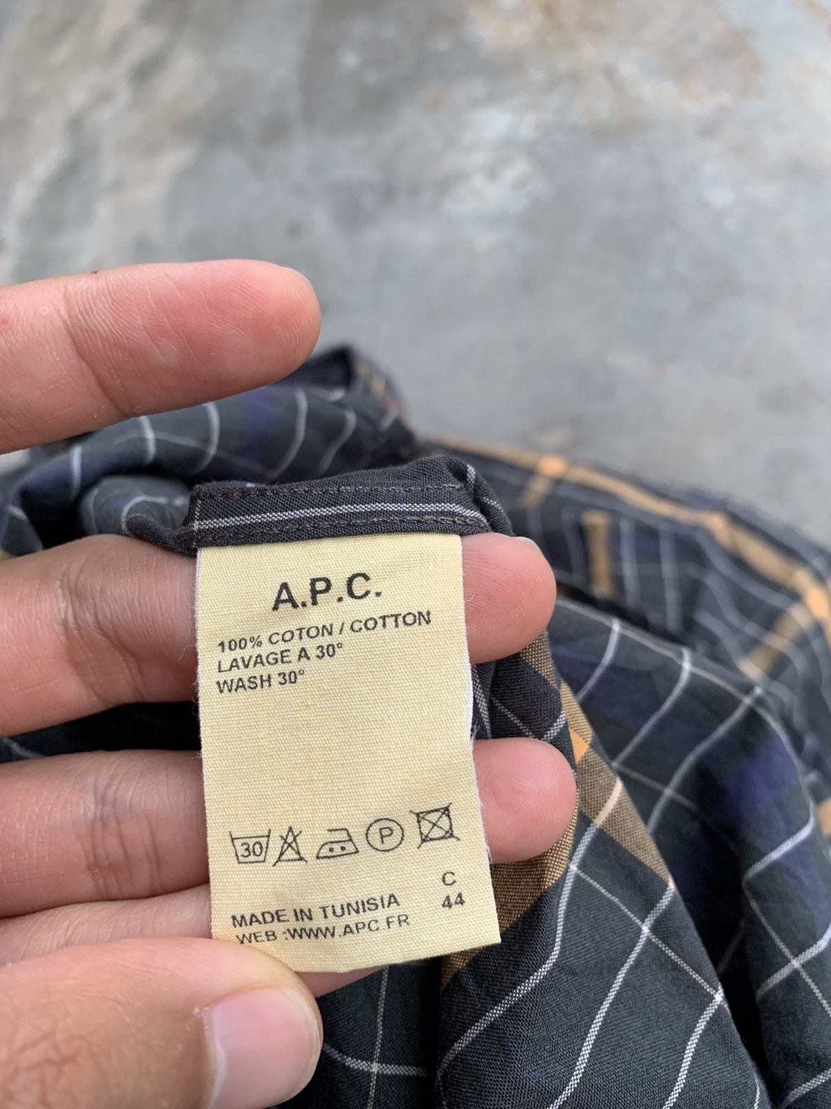 A.P.C. A.P.C Checkered Button Up Shirt Size US M / EU 48-50 / 2 - 4 Thumbnail