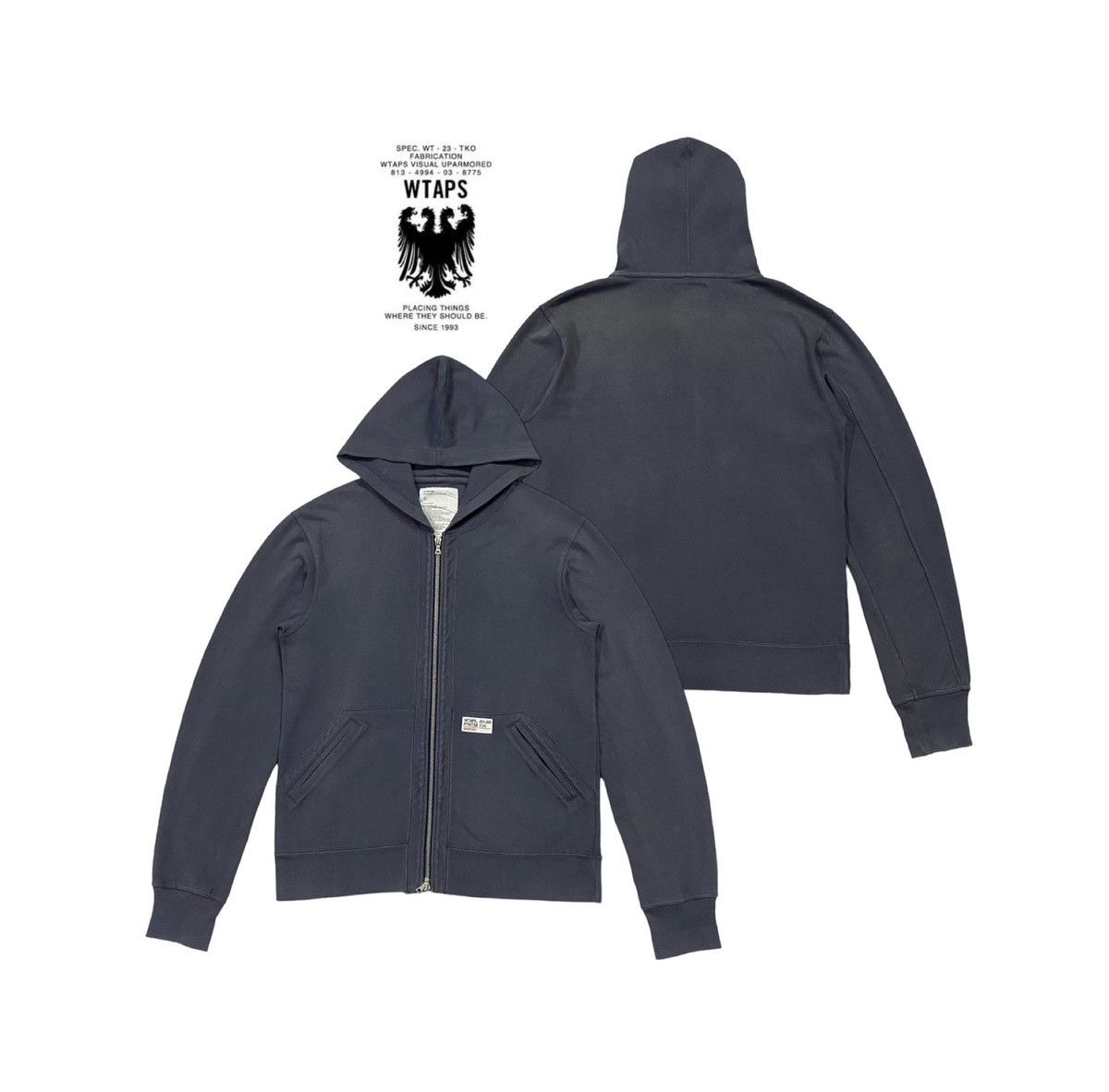 Wtaps Wtaps Full Zip Hoodie Size US M / EU 48-50 / 2 - 1 Thumbnail