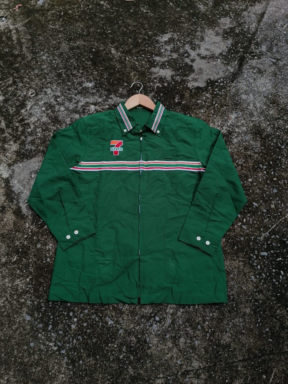 Other Rare 7 Eleven Longsleeve Collar With Zipper Shirt Size US M / EU 48-50 / 2 - 3 Thumbnail