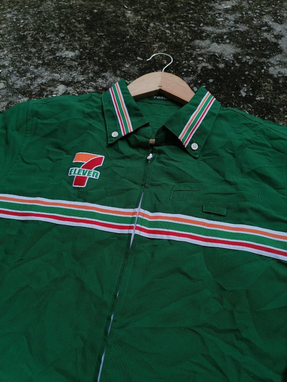 Other Rare 7 Eleven Longsleeve Collar With Zipper Shirt Size US M / EU 48-50 / 2 - 2 Thumbnail