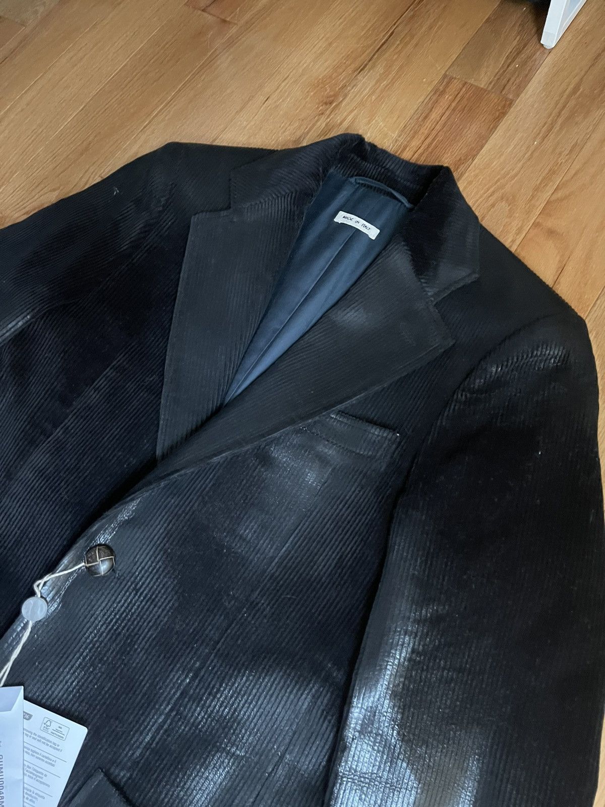 Marni Marni Black Waxed Blazer RARE Size US M / EU 48-50 / 2 - 2 Thumbnail