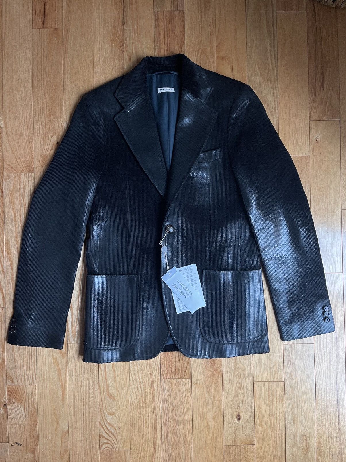 Marni Marni Black Waxed Blazer RARE Size US M / EU 48-50 / 2 - 1 Thumbnail