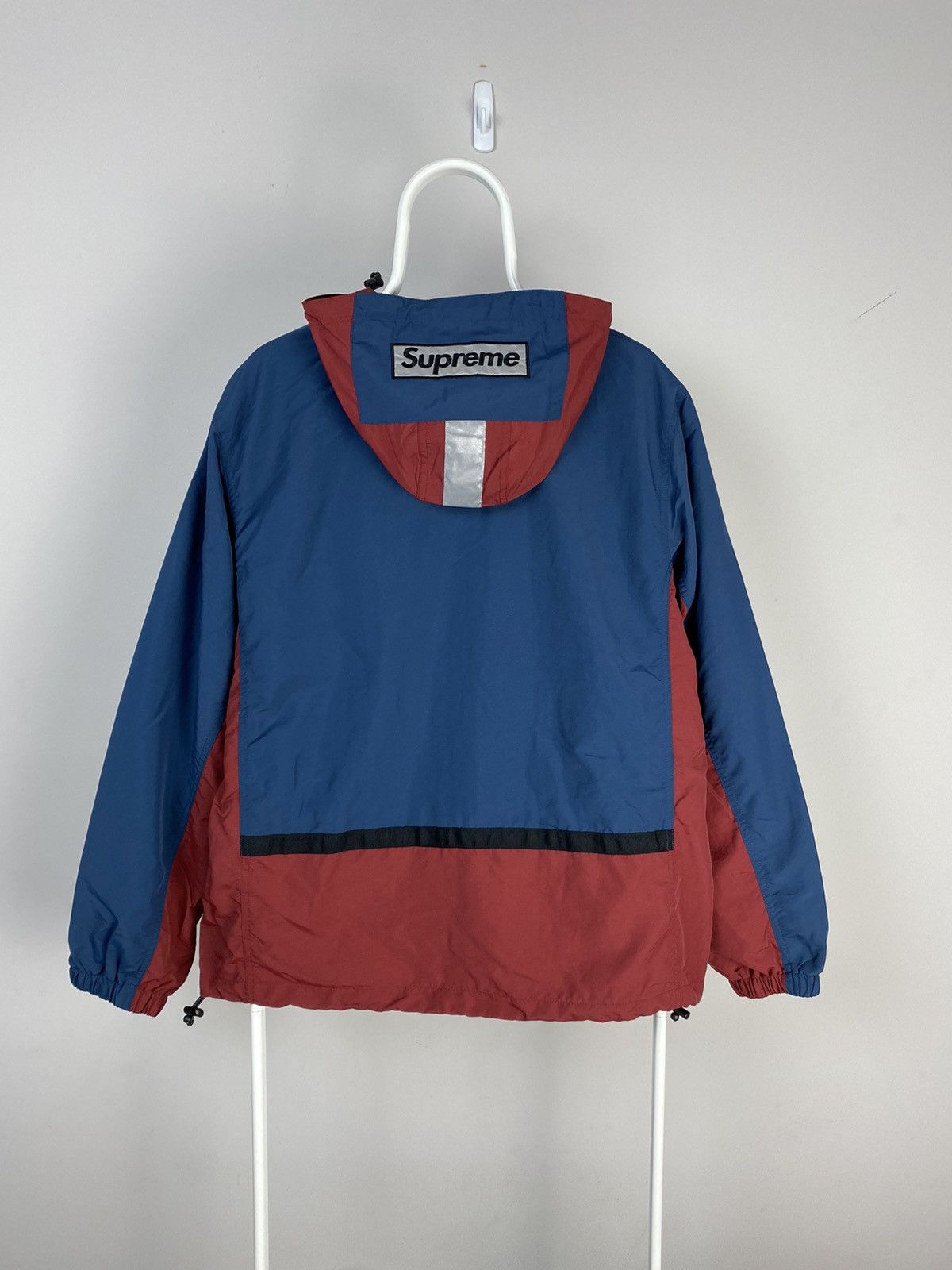 Supreme 2018 Supreme Reflective 2-Tone Zip Up Jacket Maroon Navy Size US M / EU 48-50 / 2 - 10 Thumbnail