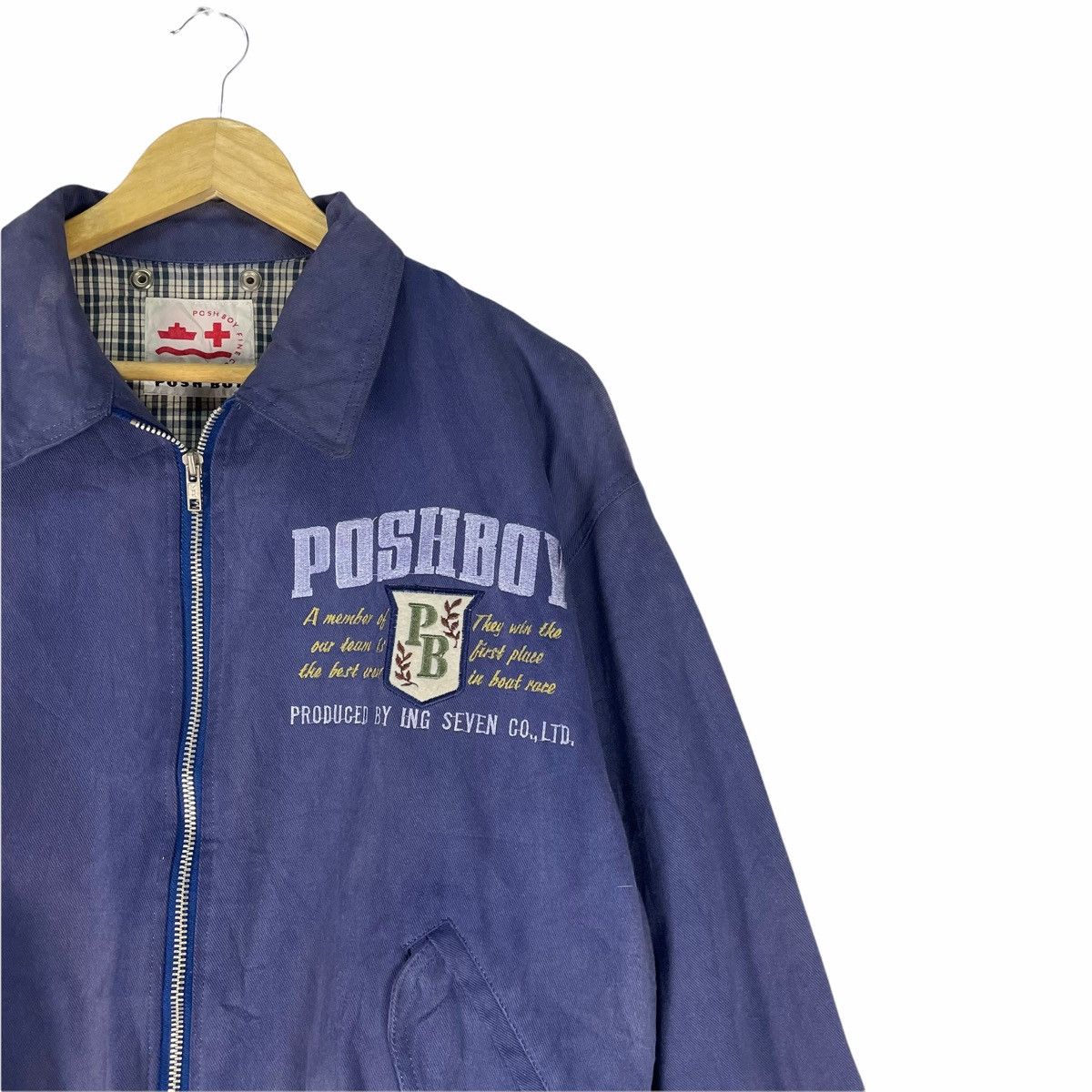 Vintage ❄️POSH BOY VARSITY PATCH BOMBER JACKET Size US L / EU 52-54 / 3 - 5 Thumbnail