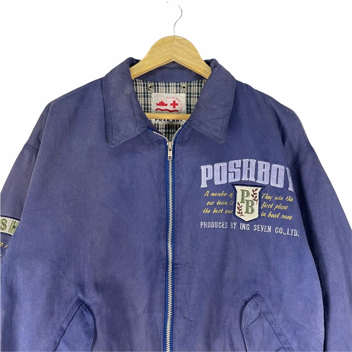 Vintage ❄️POSH BOY VARSITY PATCH BOMBER JACKET Size US L / EU 52-54 / 3 - 4 Thumbnail