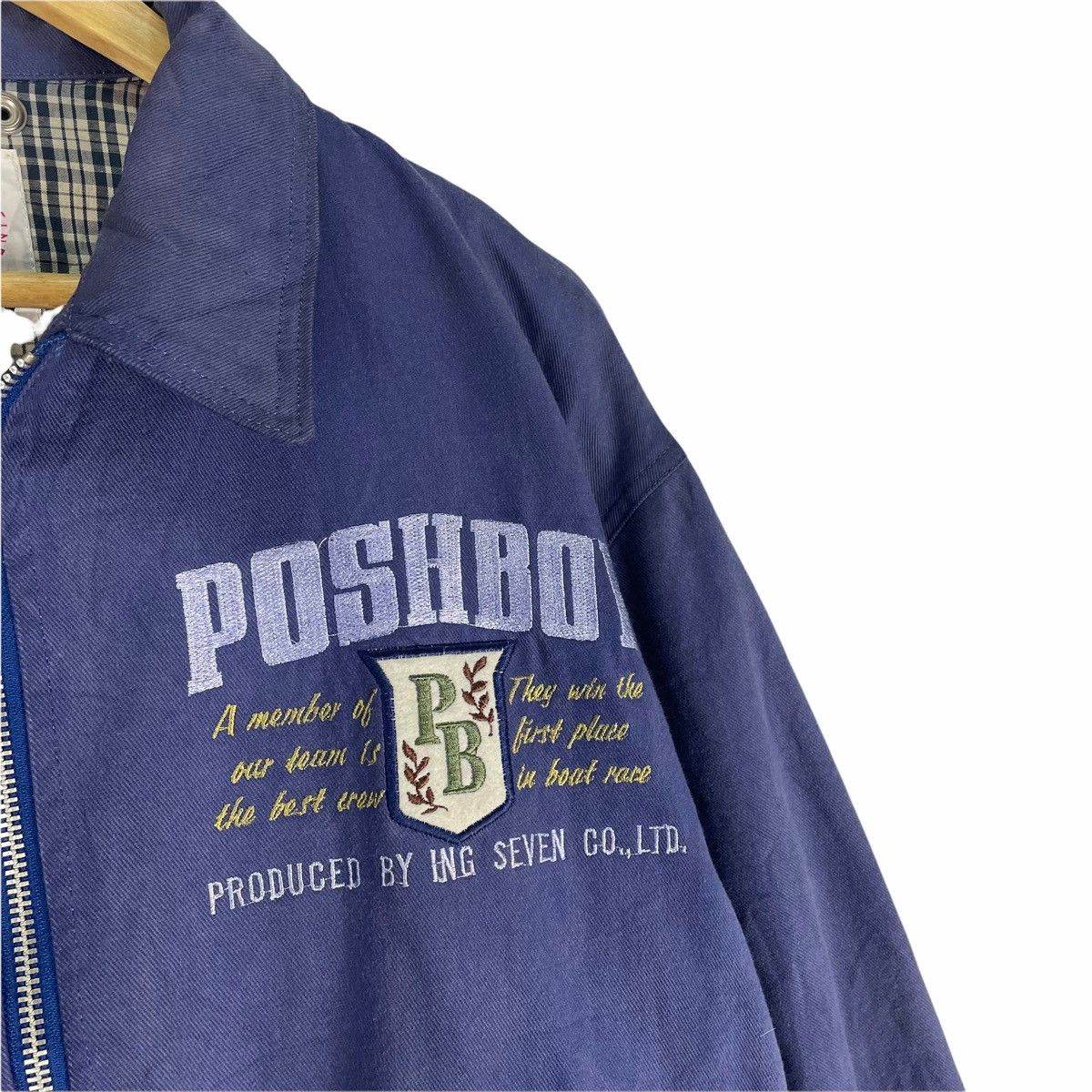 Vintage ❄️POSH BOY VARSITY PATCH BOMBER JACKET Size US L / EU 52-54 / 3 - 6 Thumbnail