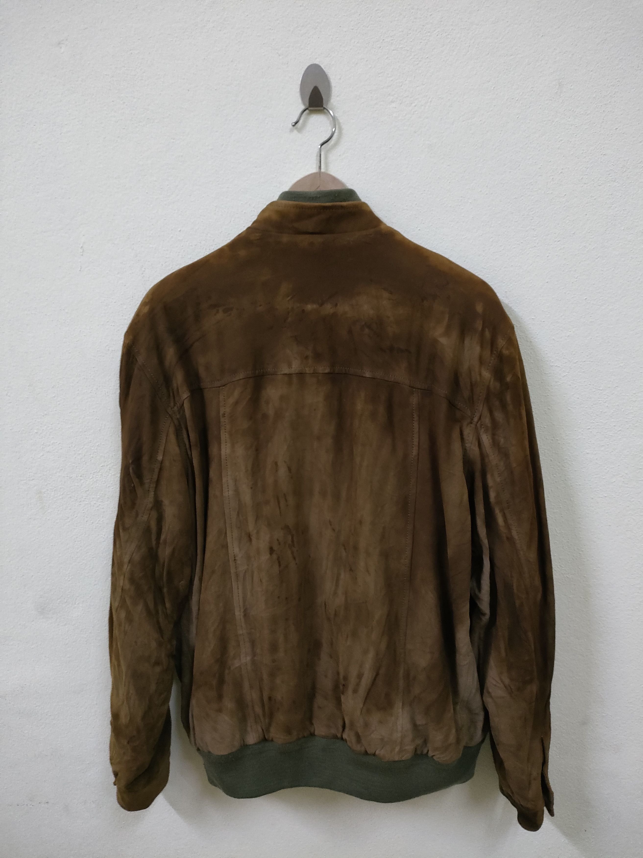 Burberry × Vintage Vintage Burberrys Suede Leather College Jacket Size US M / EU 48-50 / 2 - 10 Thumbnail