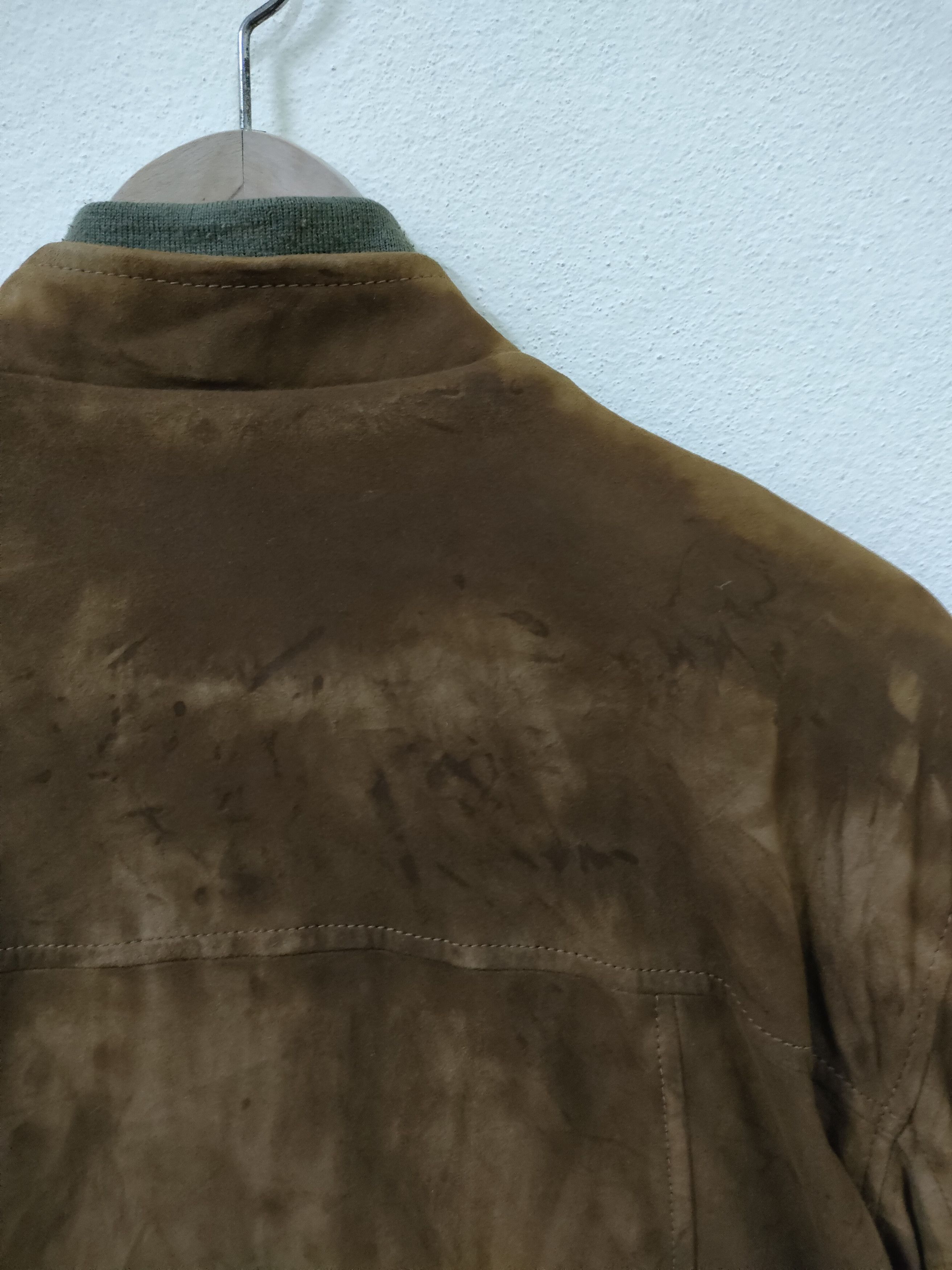 Burberry × Vintage Vintage Burberrys Suede Leather College Jacket Size US M / EU 48-50 / 2 - 8 Thumbnail