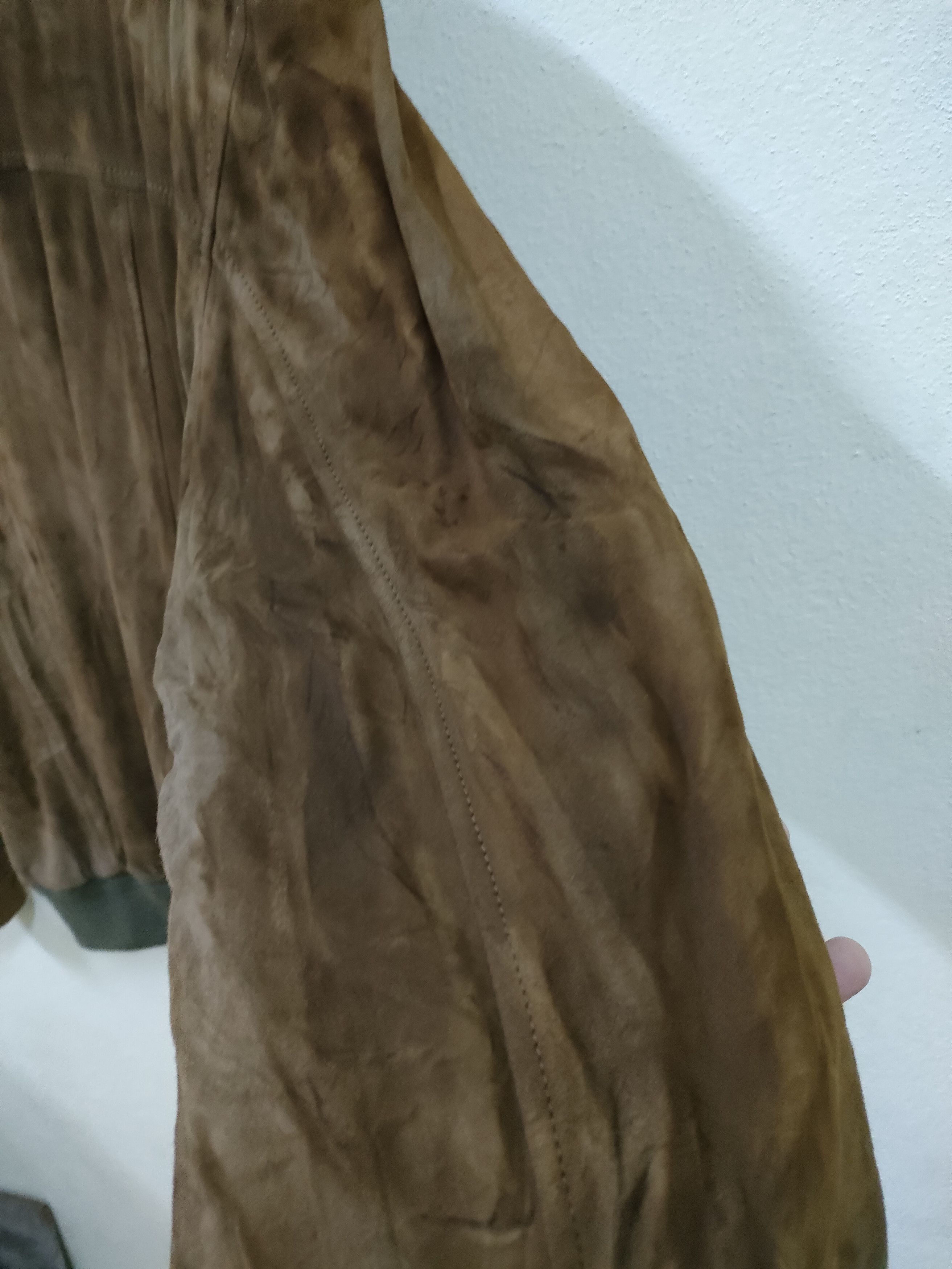 Burberry × Vintage Vintage Burberrys Suede Leather College Jacket Size US M / EU 48-50 / 2 - 5 Thumbnail
